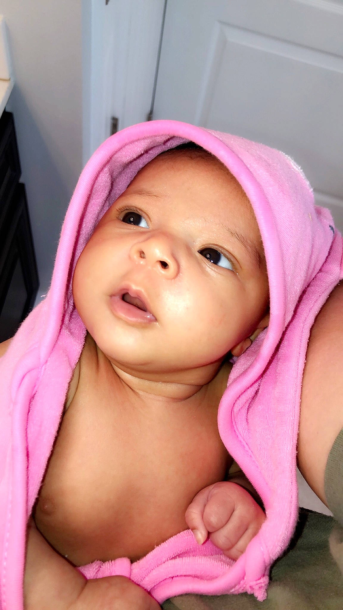 Aubreigh joined the competition — help win amazing prizes! baby, beauty, cheek, child, close_up, face, head, lip, mouth, neck, nose, person, pink, skin, throat, toddler