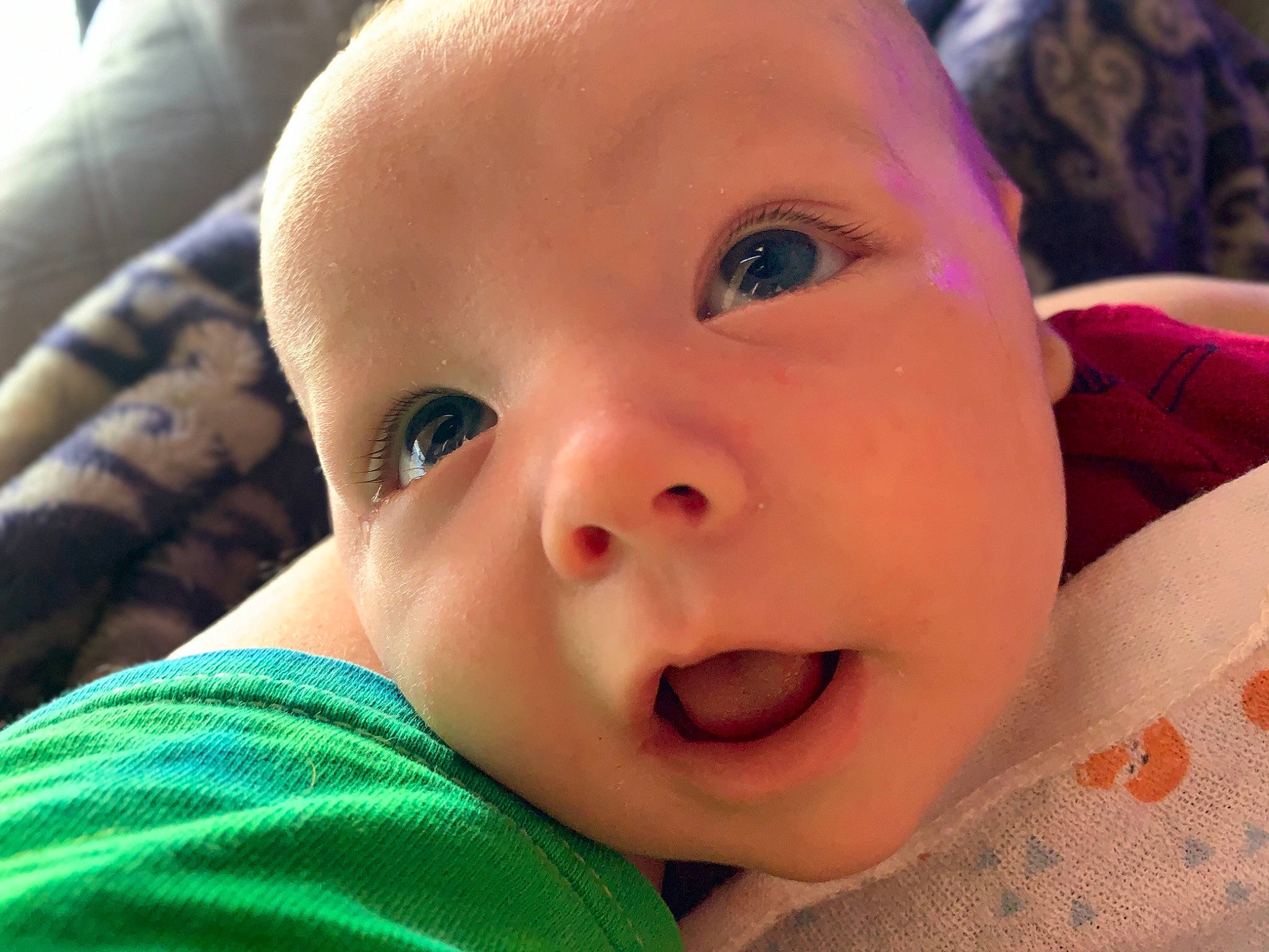 Austyn is registered to the contest to win money with this photo: baby, baby_making_funny_faces, baby_toddler_clothing, cheek, child, close_up, comfort, ear, eyebrow, eyelash, forehead, fun, happy, headwear, iris, lip, mouth, nose, person, skin