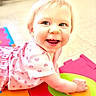 baby, bright, child, childhood, clothing, colorful_mats, crawling, cute, floor, hand, happy, head, indoors, infant, person, pink_hearts, play_mat, portrait, skin, smiling