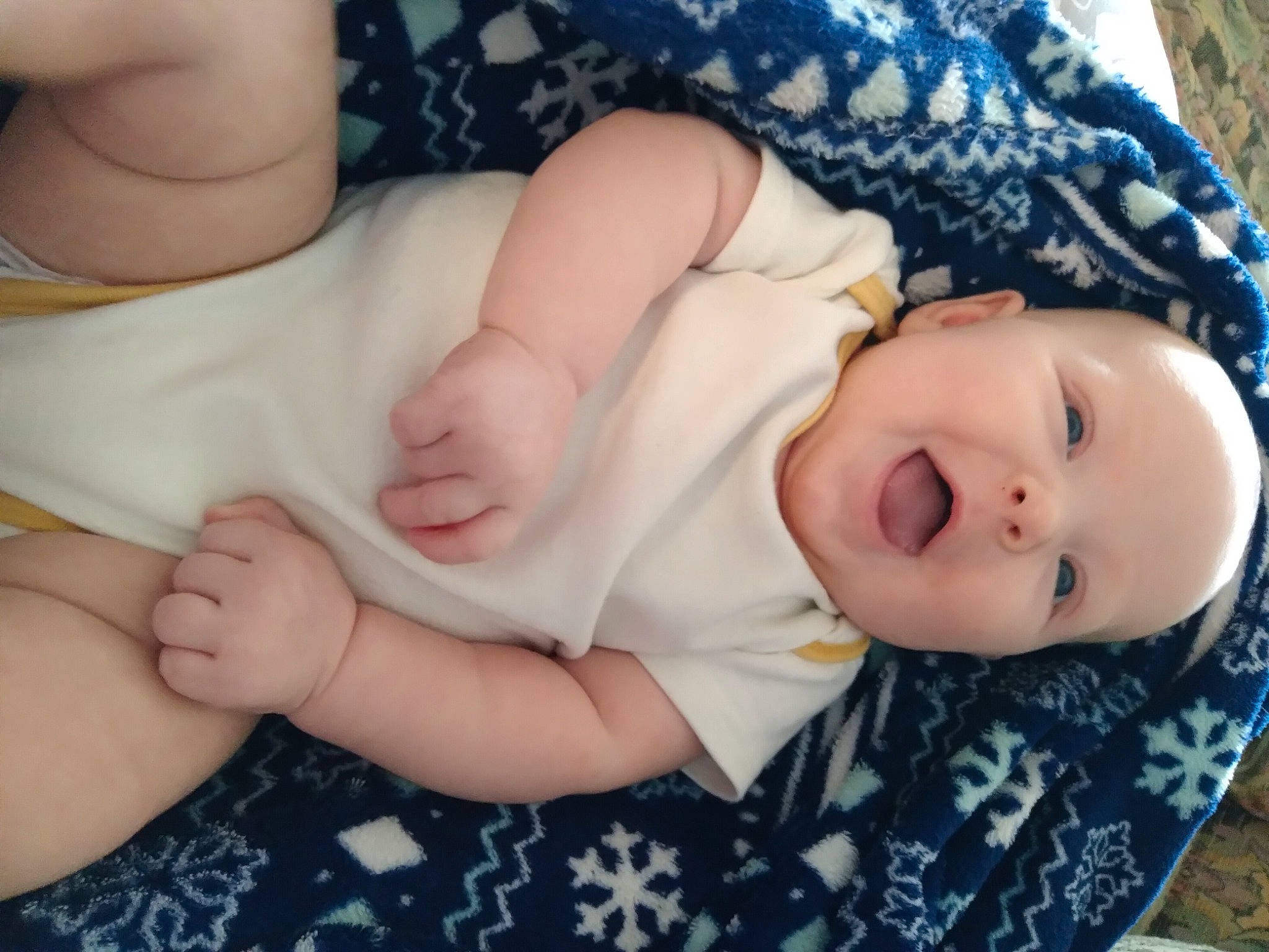 Santana joined the competition — help win amazing prizes! baby, baby_sleeping, baby_toddler_clothing, cheek, child, comfort, eyelash, finger, gesture, human_body, human_leg, linens, nail, pattern, person, skin, sleeve, thigh, thumb, toddler