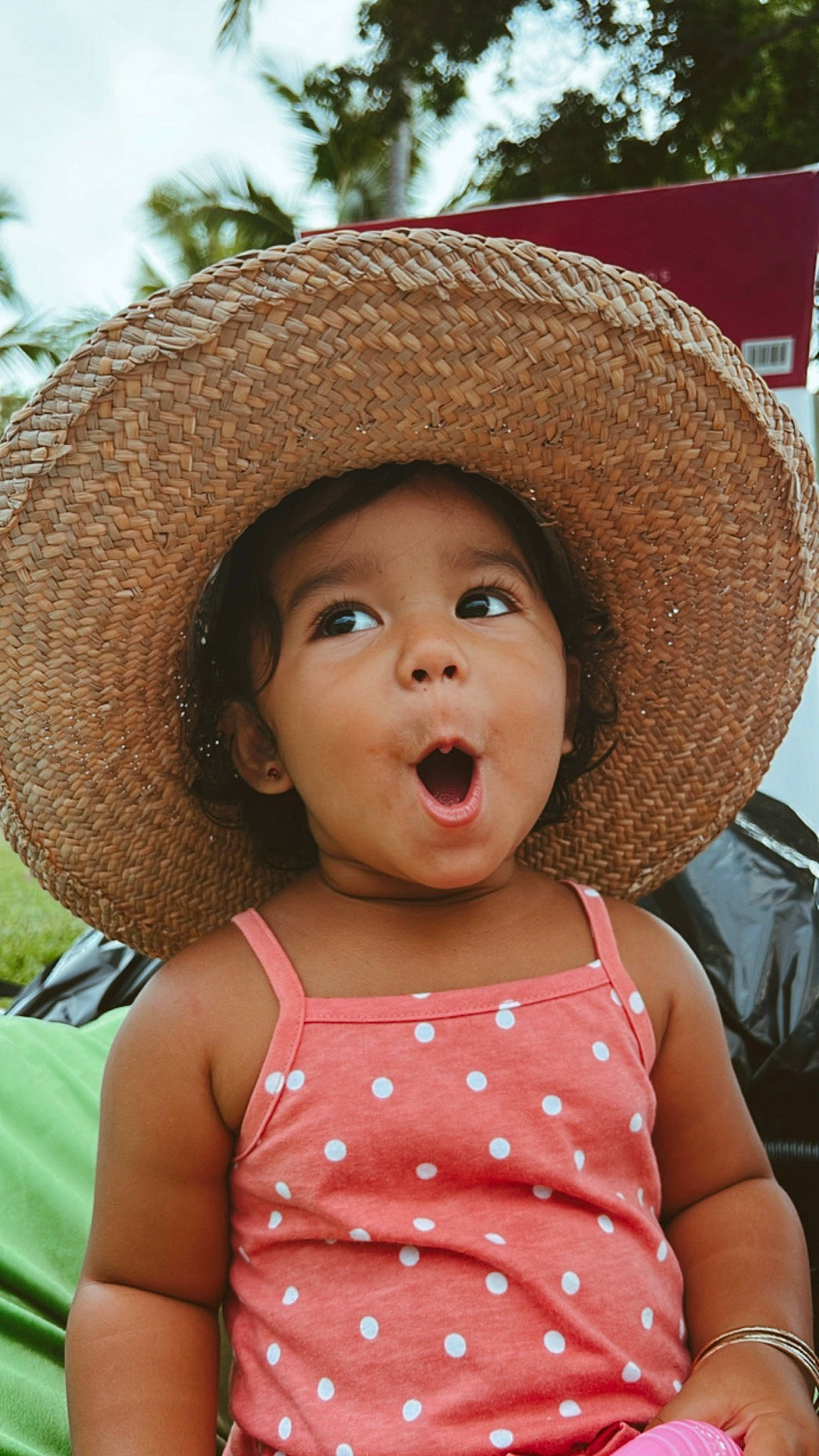 Serenity joined the competition — help win amazing prizes! baby, beauty, child, facial_expression, fedora, fun, grass, happy, hat, headgear, leisure, lip, people, people_in_nature, person, photograph, recreation, skin, summer, sun_hat