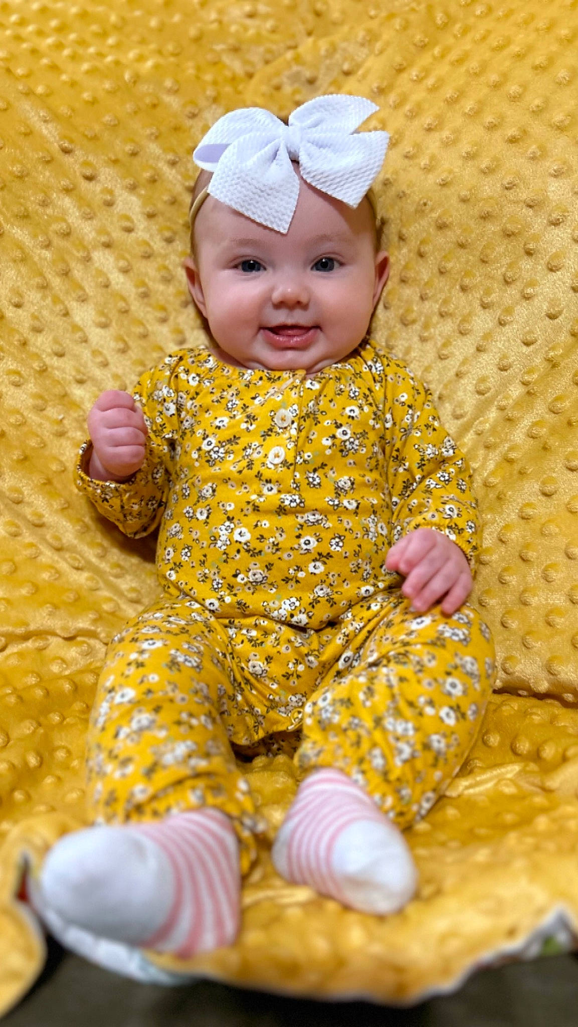 Arayah joined the competition — help win amazing prizes! baby, baby_toddler_clothing, beauty, child, collar, dress, face, fun, grass, happy, head, headwear, joy, pattern, person, pink, portrait_photography, sitting, skin, sleeve