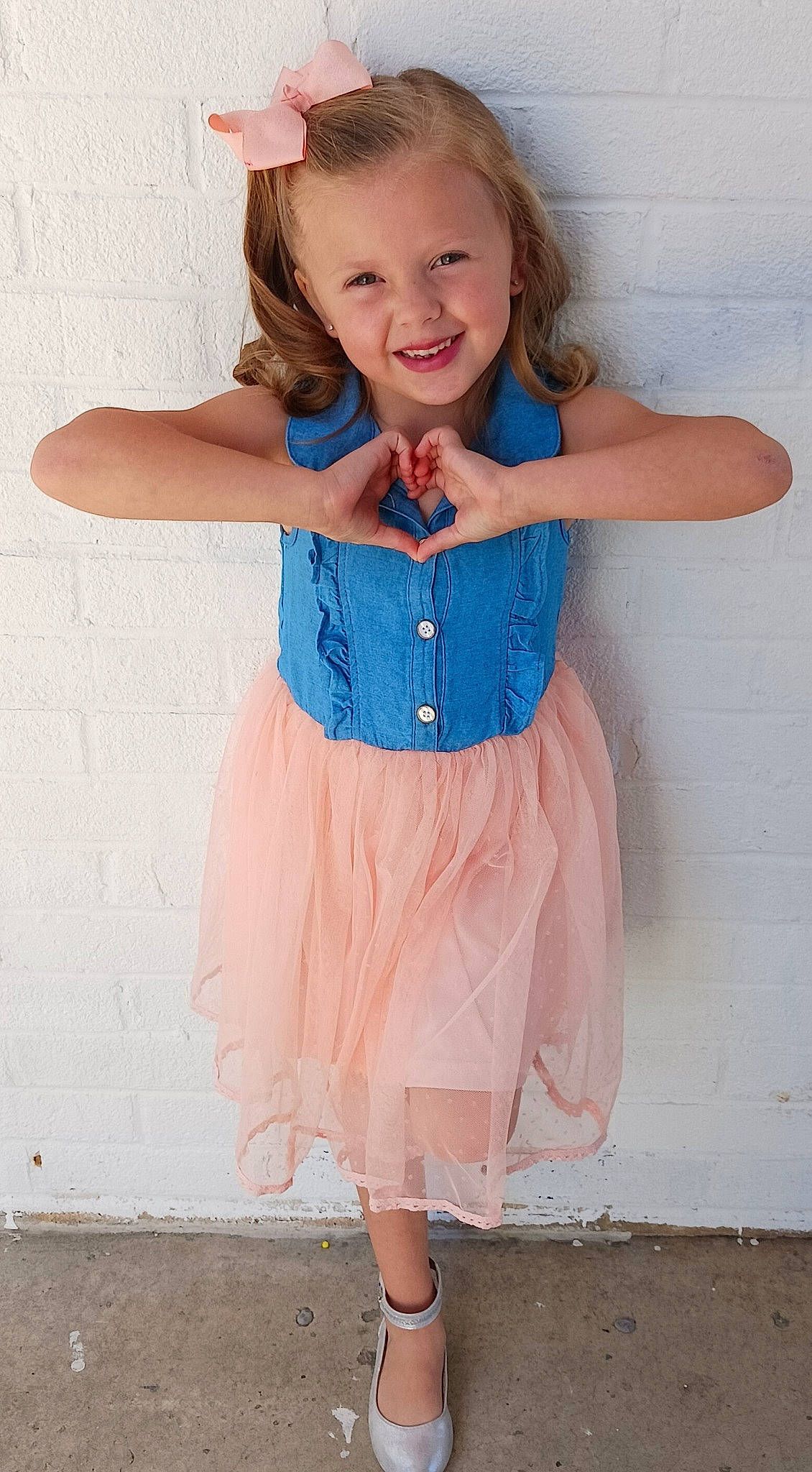 Cadence joined the competition — help win amazing prizes! baby_toddler_clothing, day_dress, dress, electric_blue, face, fashion_design, happy, human_body, joint, joy, leg, neck, one_piece_garment, person, pink, skin, sleeve, smile, standing, toddler