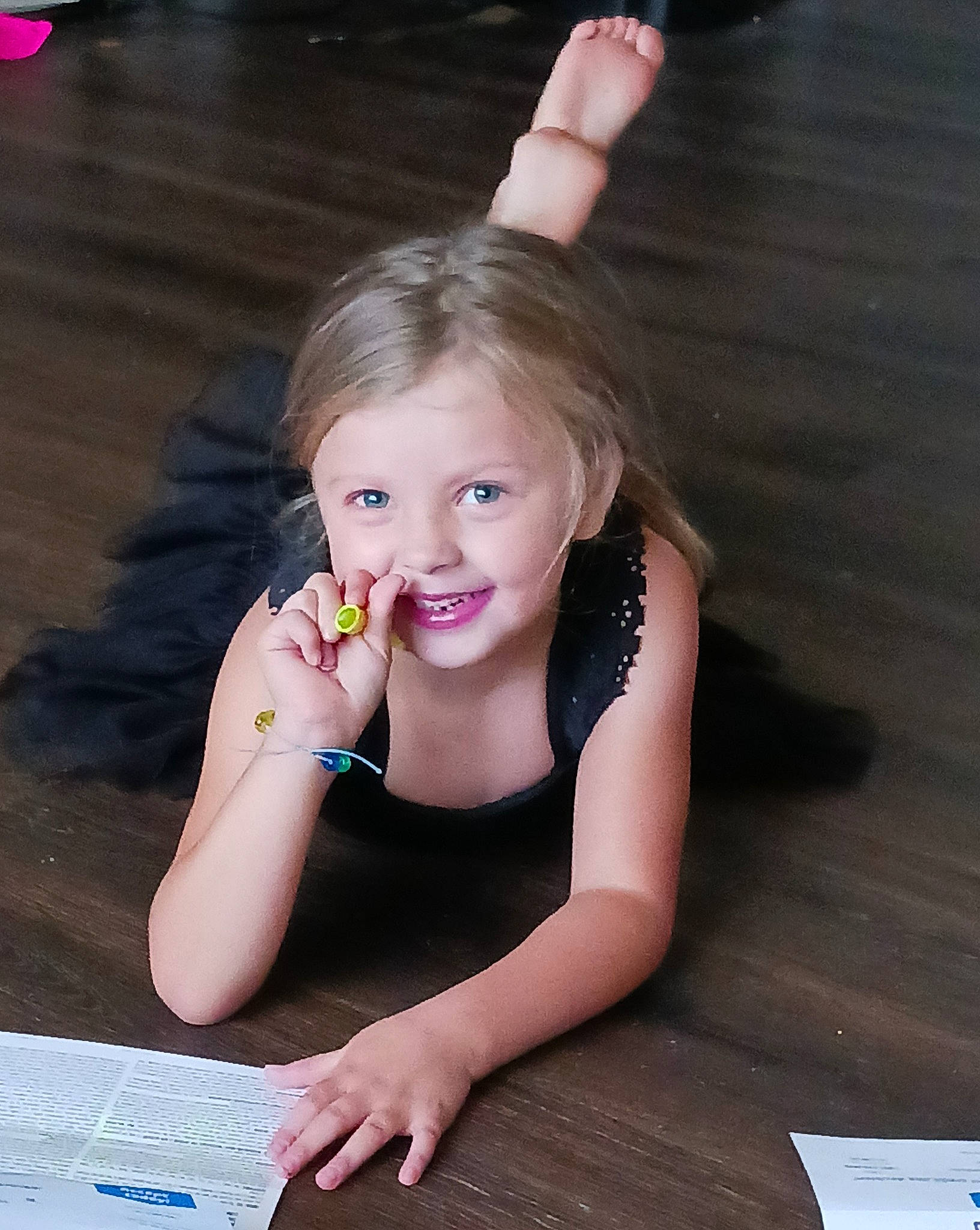 Cadence joined the competition — help win amazing prizes! arm, finger, flash_photography, flooring, fun, gesture, hairstyle, hand, happy, joy, leisure, lip, long_hair, nail, person, pink, skin, smile, table, thigh
