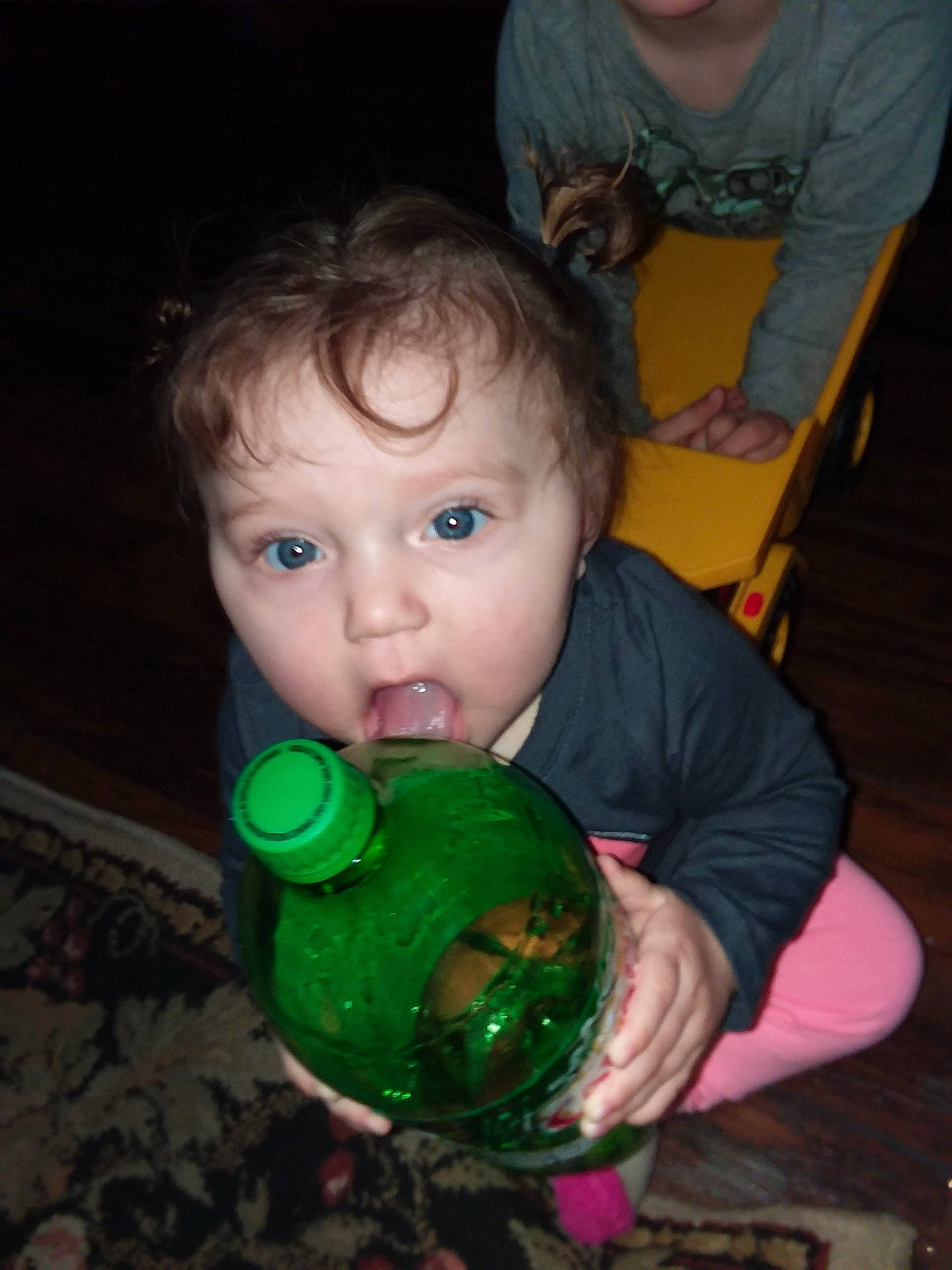 Marlie is registered to the contest to win money with this photo: baby, child, eye, fun, green, head, iris, person, play, surprise, toddler