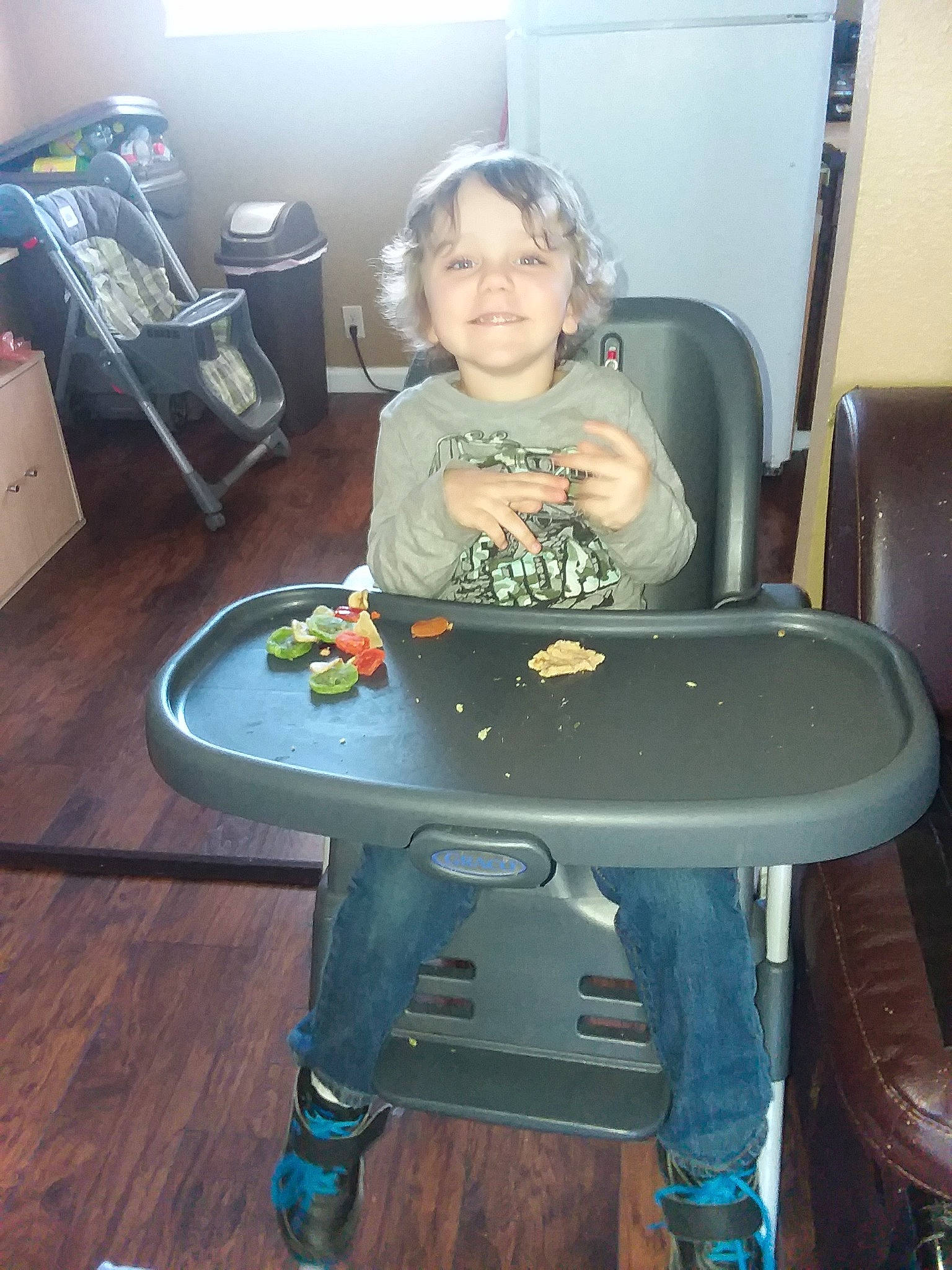Dante joined the competition — help win amazing prizes! bar_stool, chair, child, furniture, joy, person, sitting, stool, table, toddler