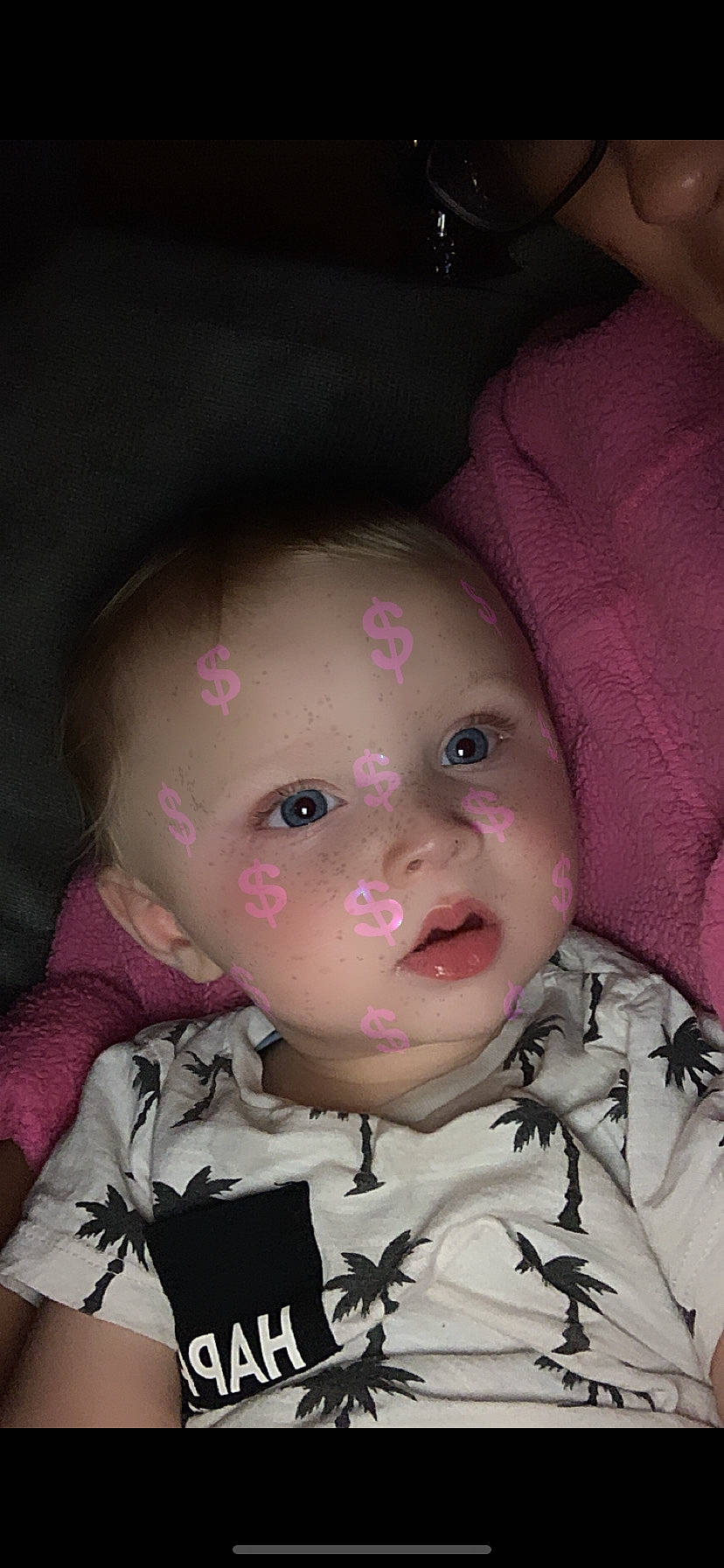 Denzel is registered to the contest to win money with this photo: baby, cheek, child, chin, ear, eye, eyebrow, face, forehead, head, iris, lip, mouth, nose, person, pink, skin, smile, toddler