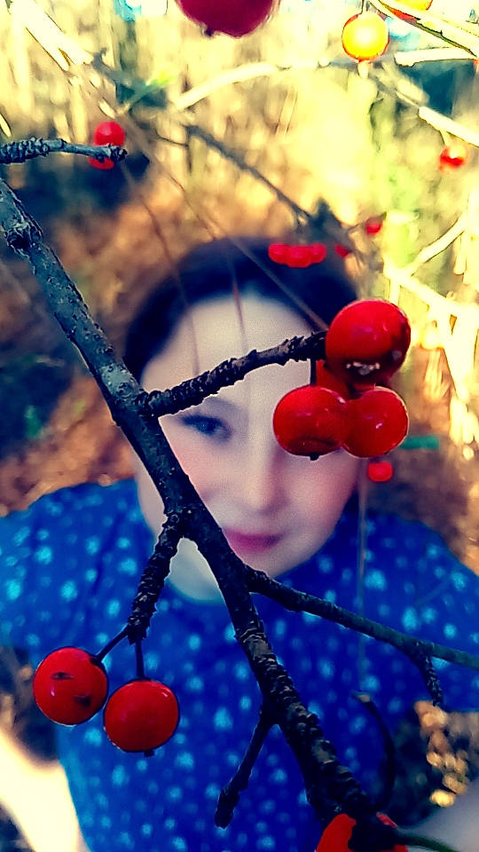 Paislee joined the competition — help win amazing prizes! berry, branch, close_up, electric_blue, fashion_accessory, flowering_plant, food, freezing, fruit, grass, happy, macro_photography, nature, person, photograph, plant, red, spring, twig, winter