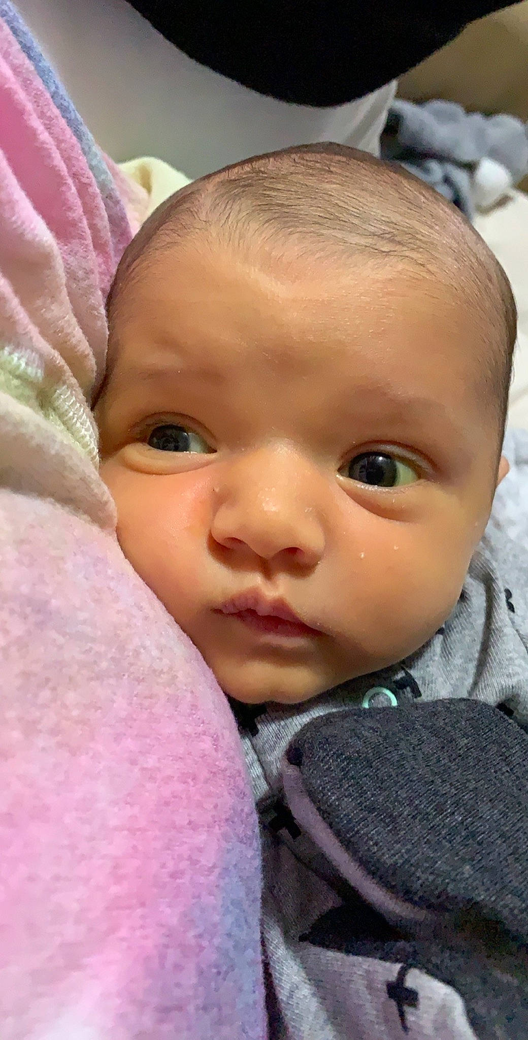 Grayson joined the competition — help win amazing prizes! baby, cheek, child, chin, close_up, eye, eyebrow, face, forehead, head, lip, mouth, nose, person, skin, toddler