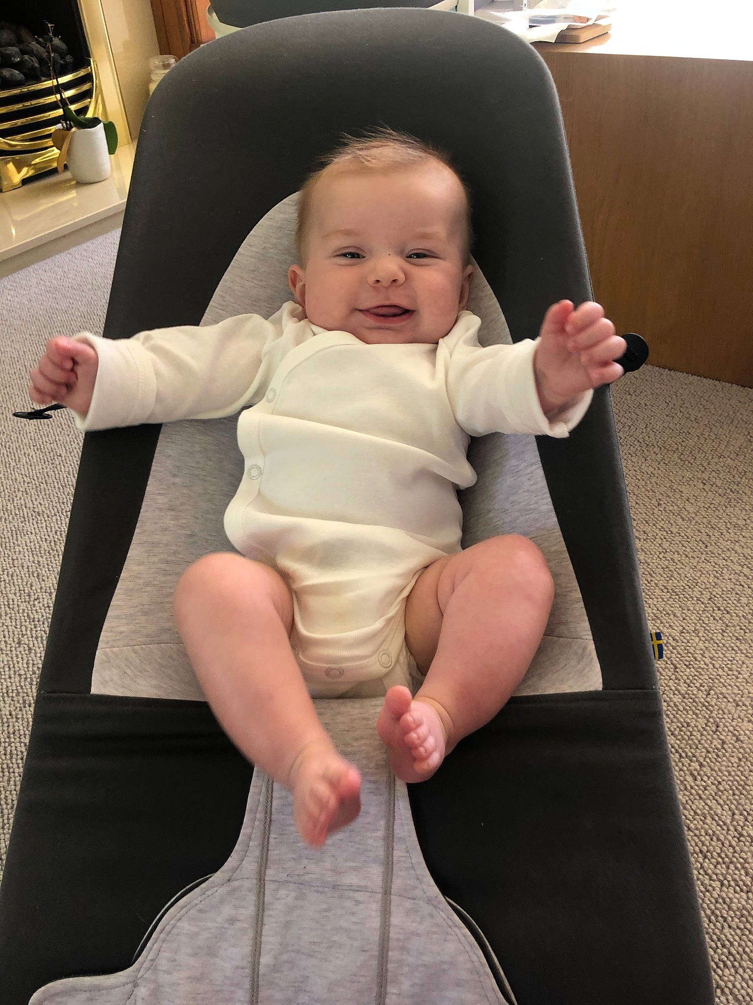 Alfred joined the competition — help win amazing prizes! arm, baby, baby_carriage, baby_products, chair, cheek, child, comfort, finger, furniture, head, leg, person, product, sitting, skin, toddler, vacation