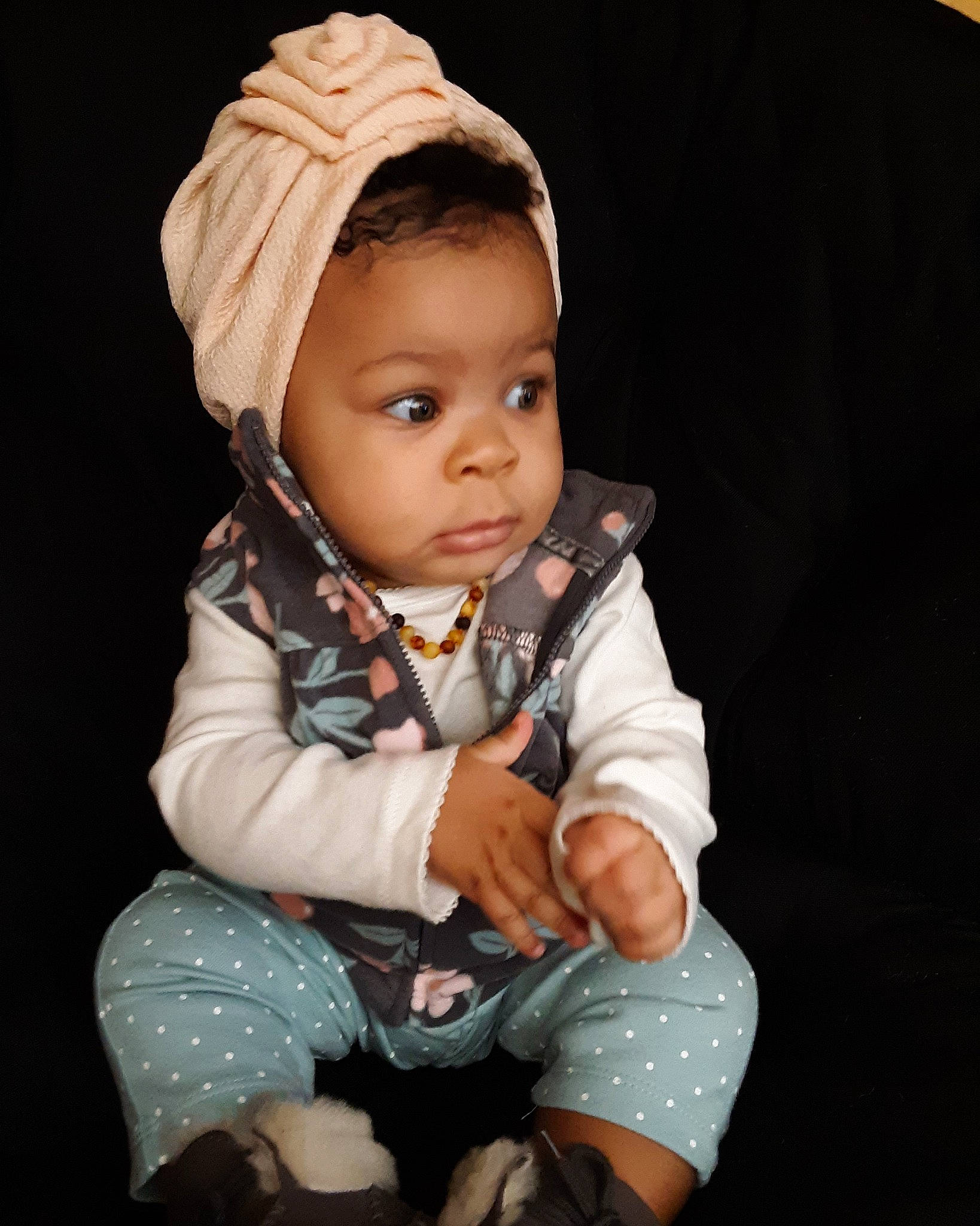 Tatum is registered to the contest to win money with this photo: baby, beige, cheek, child, child_model, person, photography, product, sitting, skin, toddler