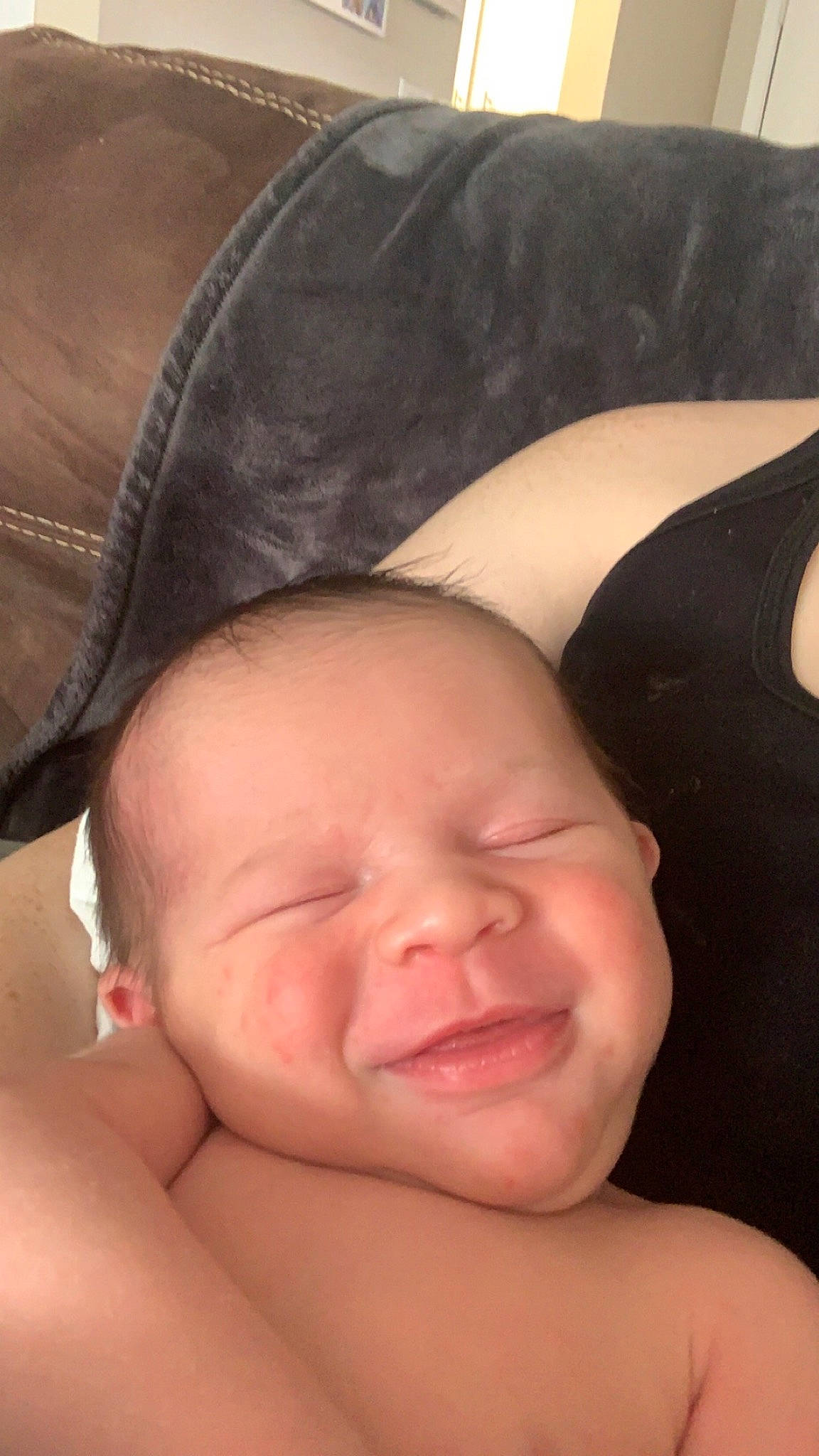 Theodore is registered to the contest to win money with this photo: baby, cheek, comfort, eye, eyebrow, eyelash, face, finger, forehead, gesture, hair, happy, head, lip, mouth, neck, nose, person, skin, smile