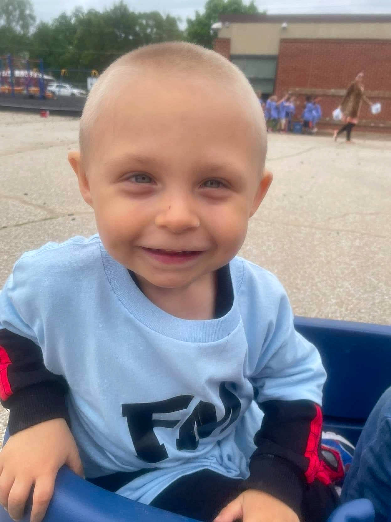 Jacob joined the competition — help win amazing prizes! baby, baby_toddler_clothing, child, chin, cool, electric_blue, facial_expression, fun, grass, hairstyle, happy, joy, leisure, person, recreation, skin, sky, smile, summer, t_shirt