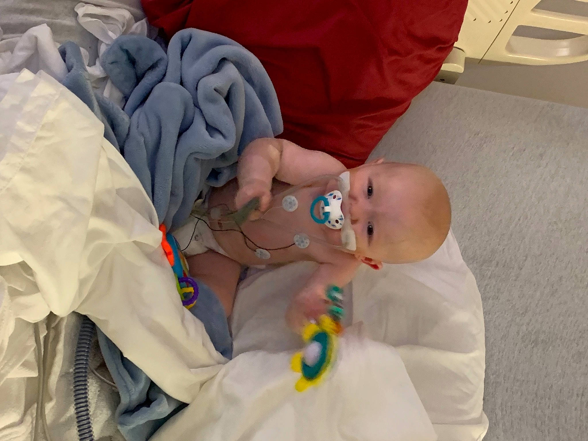 Kolby joined the competition — help win amazing prizes! baby, baby_products, baby_toddler_clothing, child, comfort, event, eye, eyelash, hat, health_care, hospital, human_body, linens, medical, medical_procedure, mouth, person, room, service, skin