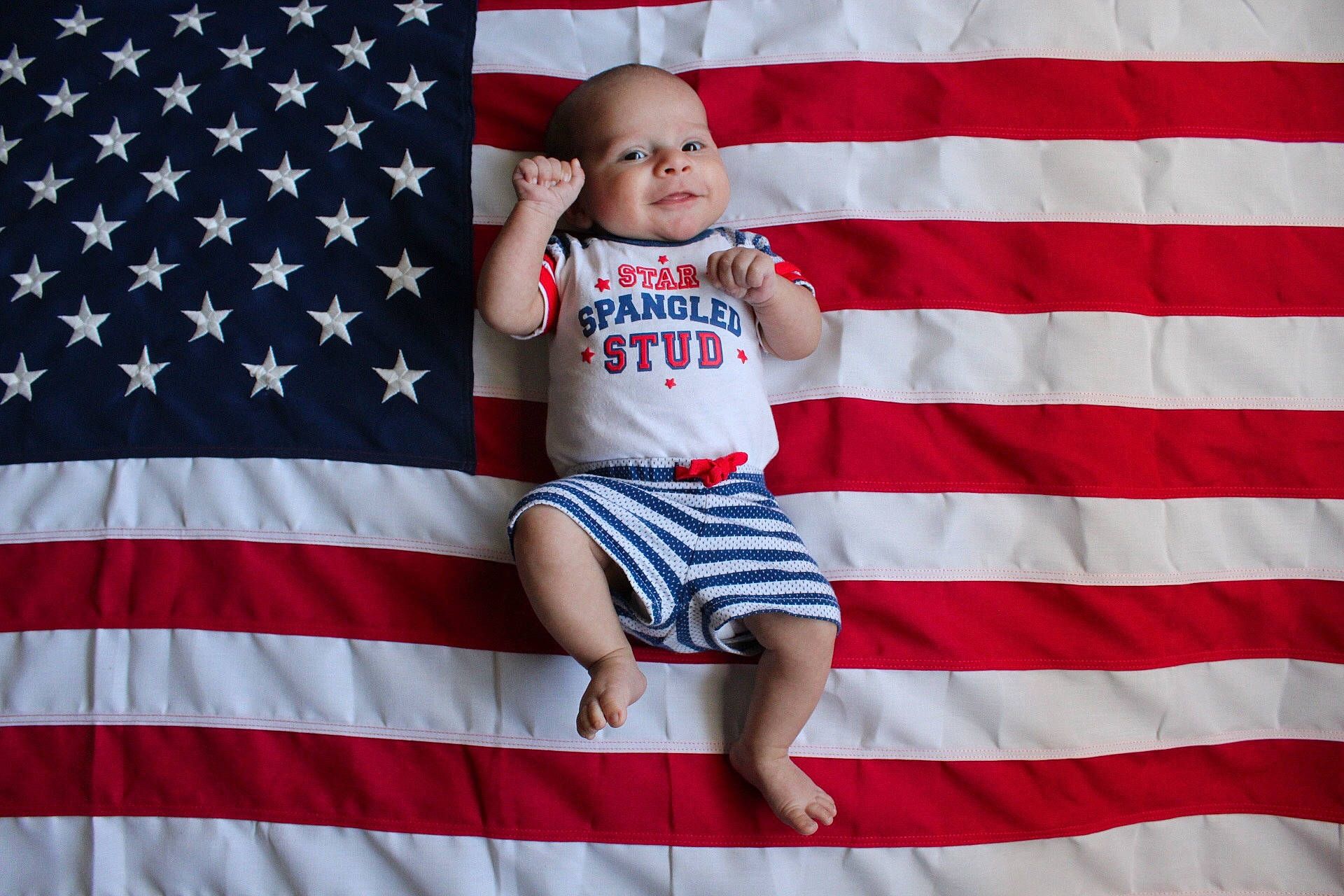 Michael joined the competition — help win amazing prizes! child, day, flag, flag_of_the_united_states, fun, person, product, red, toddler