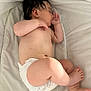 Kayden participe au concours pour gagner de l'argent avec cette photo : baby, blanket, child, cozy, cute, diaper, foot, hand, human, indoors, infant, nap, peaceful, portrait, relax, rest, skin, sleeping, soft, young