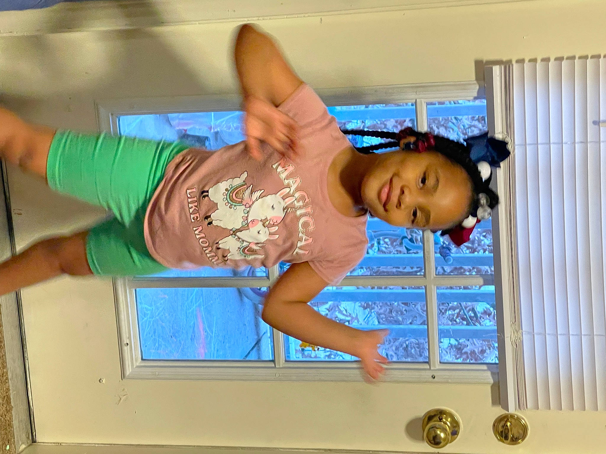 Jaliyah joined the competition — help win amazing prizes! abdomen, balance, chest, child, curtain, dance, elbow, electric_blue, event, fun, happy, human_leg, joy, leisure, navel, performing_arts, person, smile, thigh, trunk