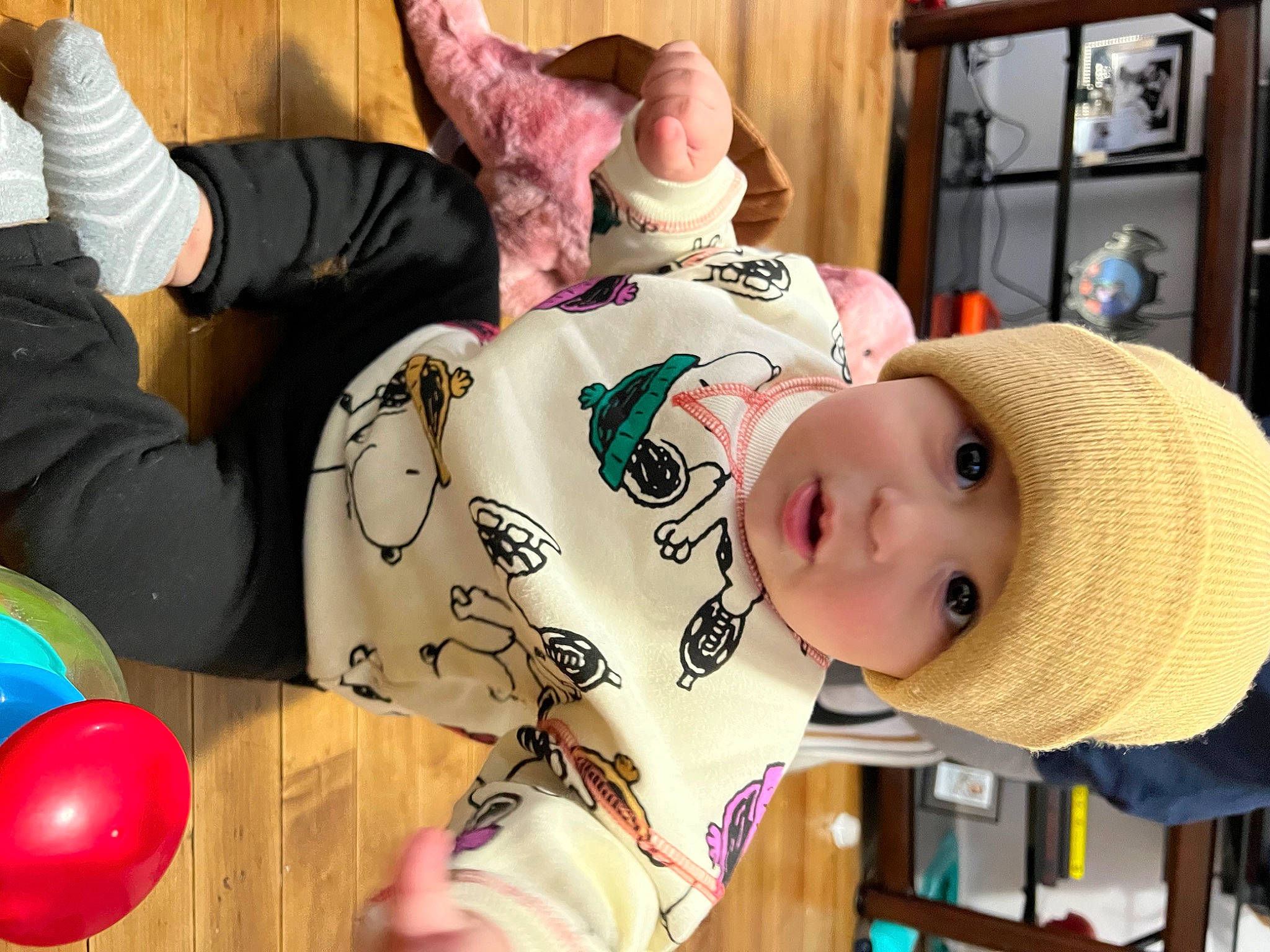 Luka joined the competition — help win amazing prizes! baby, baby_toddler_clothing, balloon, child, comfort, event, fun, happy, hat, headwear, human_leg, leisure, mammal, party_supply, person, picture_frame, room, sitting, smile, snapshot