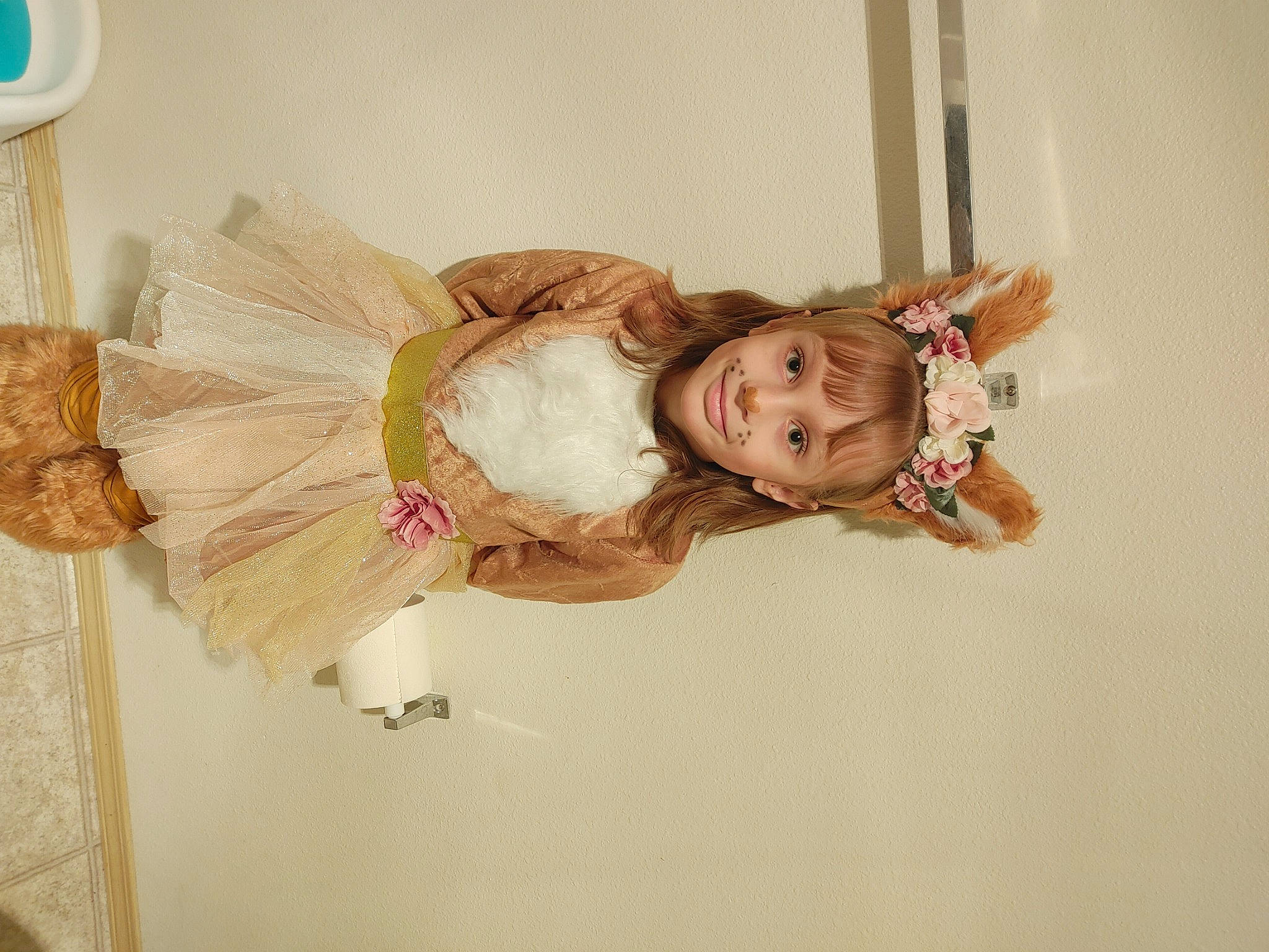 Addisyn joined the competition — help win amazing prizes! brown_hair, child, costume, eyelash, fashion_design, fur, happy, joy, magenta, peach, person, photo_shoot, pink, room, toddler, toy, vintage_clothing, window, wood