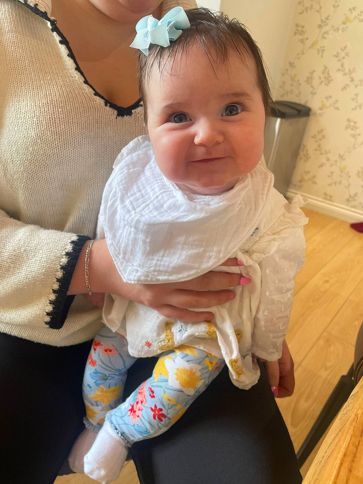 Darcie joined the competition — help win amazing prizes! accessories, baby, blouse, clothing, cushion, dress, face, happy, head, homedecor, indoors, jeans, jewelry, necklace, newborn, pants, person, photography, portrait, sitting