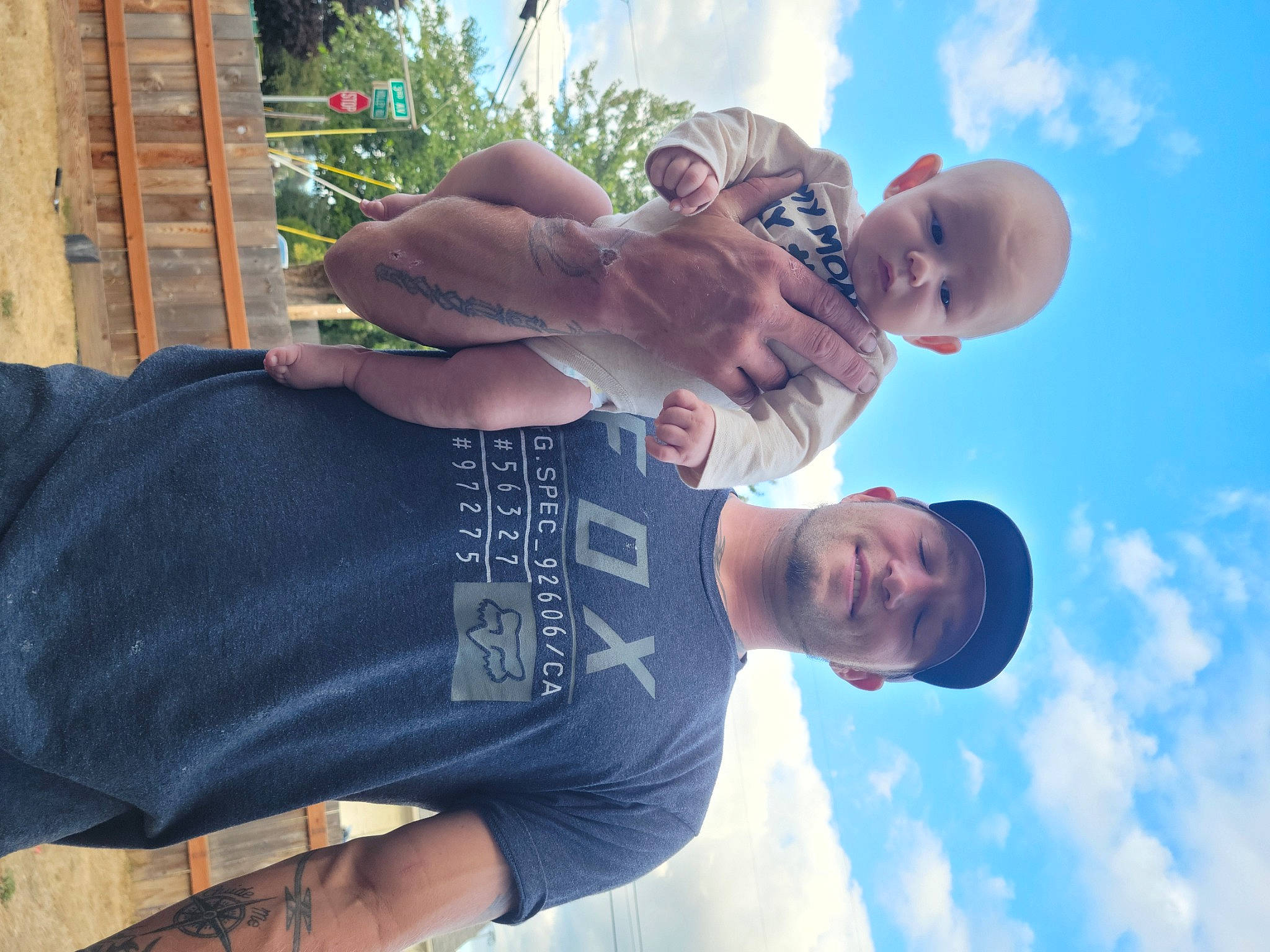 Emmitt William joined the competition — help win amazing prizes! arm, blue, cloud, elbow, eyewear, finger, fun, gesture, hand, happy, headwear, joy, leisure, muscle, person, plant, sky, sleeve, t_shirt, thumb