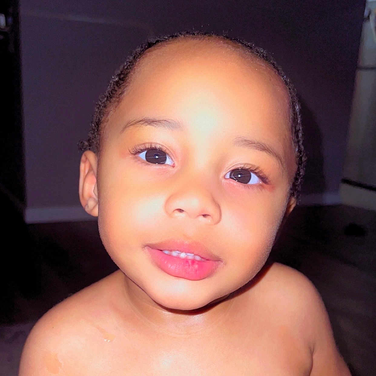 Airik Durden is registered to the contest to win money with this photo: baby, bodypart, cosmetics, face, finger, frown, hand, happy, head, lipstick, mouth, neck, person, photography, portrait, sad, selfie, shoulder, smile, teeth