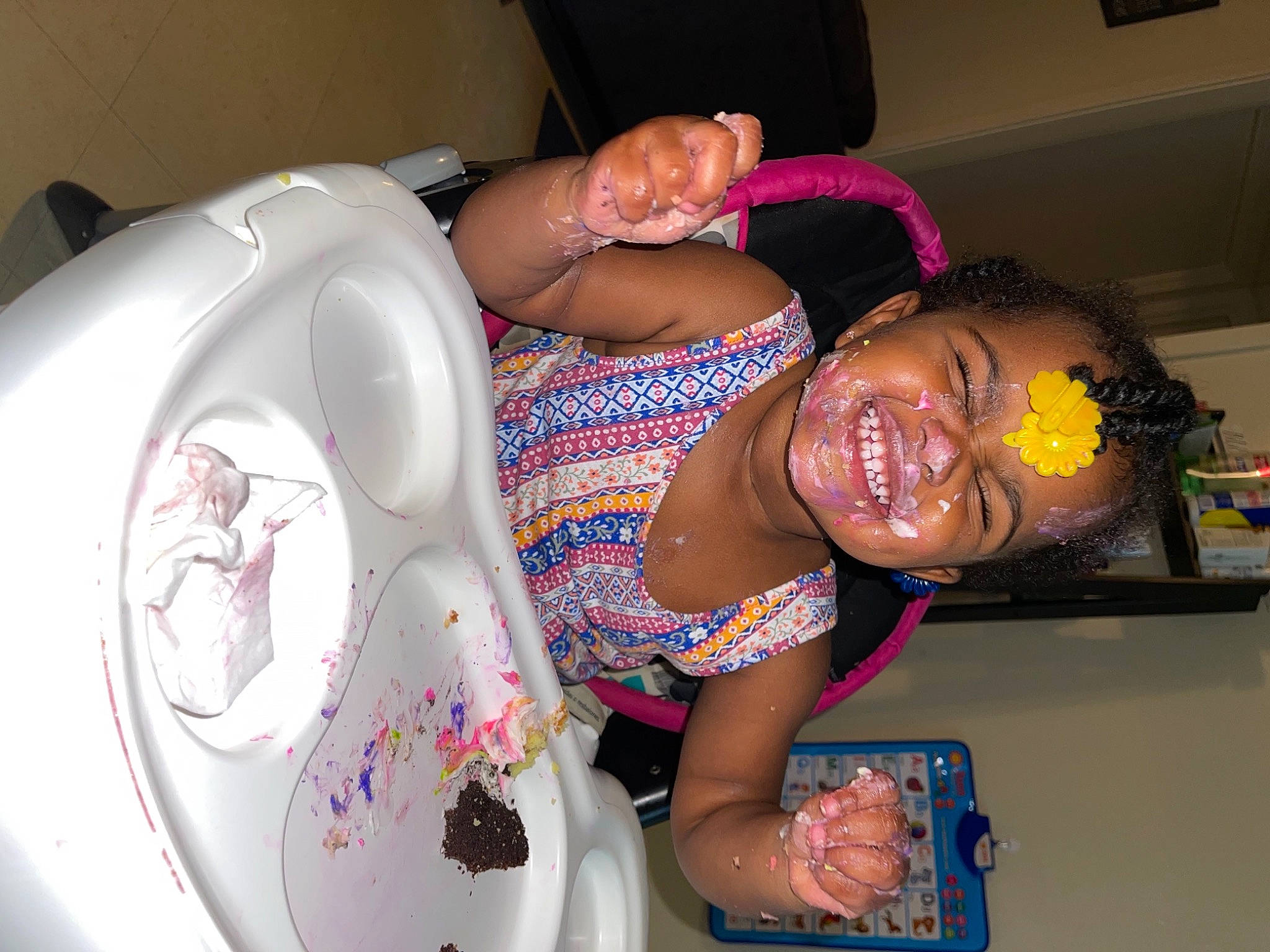 Rylynn is registered to the contest to win money with this photo: black_hair, chest, dishware, elbow, flesh, fun, hairstyle, happy, human_leg, joy, mouth, muscle, necklace, person, pink, serveware, shoulder, smile, swimwear, thigh