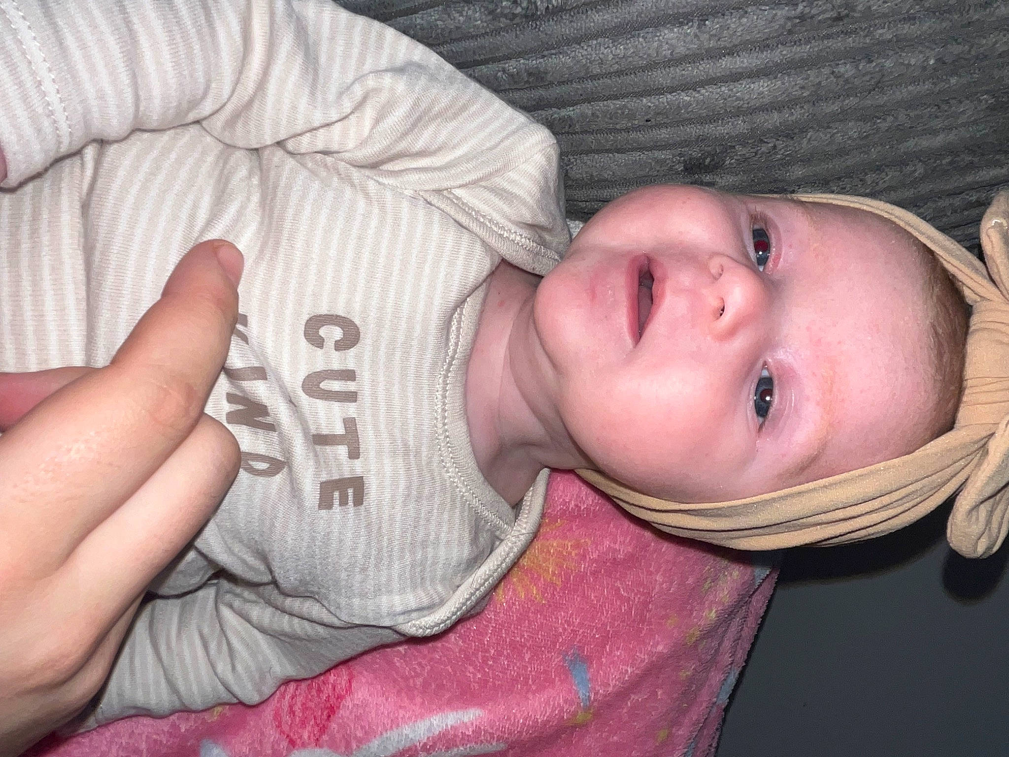 Journey-mae is registered to the contest to win money with this photo: baby, cheek, chin, comfort, ear, eye, eyebrow, eyelash, face, finger, forehead, hair, hand, head, human_body, lip, mouth, nose, person, skin