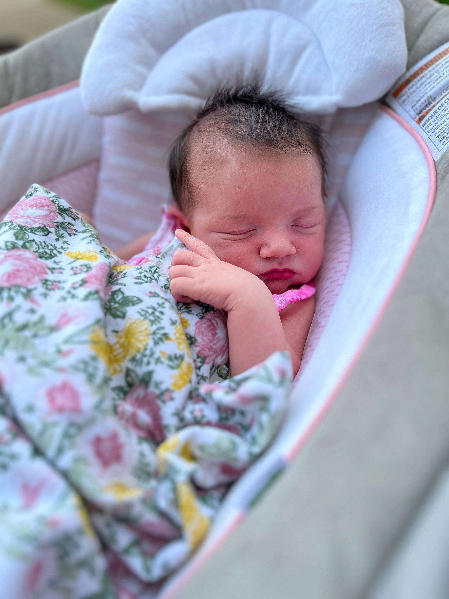 Maylah is registered to the contest to win money with this photo: baby, baby_products, baby_sleeping, baby_toddler_clothing, bedding, bedtime, cheek, child, comfort, eye, grass, happy, head, linens, lip, nap, person, pink, skin, textile