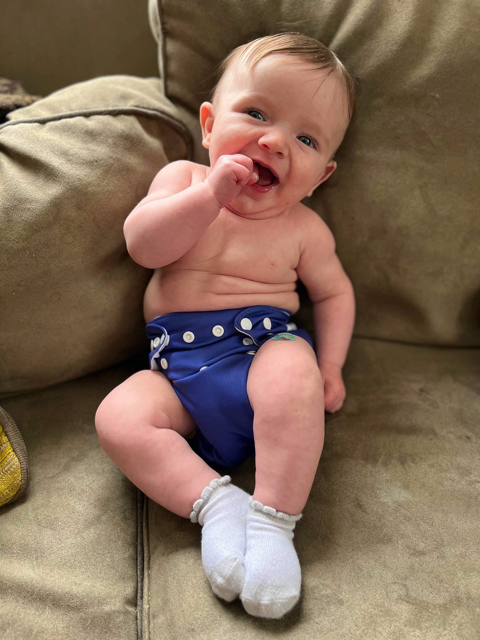 Austin joined the competition — help win amazing prizes! baby, baby_toddler_clothing, cheek, chest, comfort, eye, face, finger, hand, happy, human_body, iris, knee, person, skin, smile, stomach, thigh, thumb, toddler
