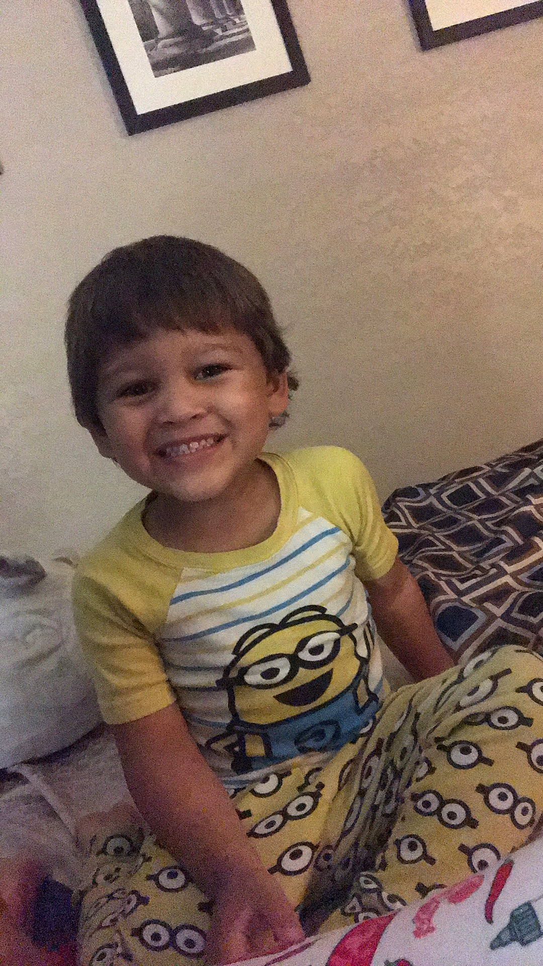 Timothy joined the competition — help win amazing prizes! arm, cheek, child, face, facial_expression, fun, happy, head, joy, leg, mouth, nose, person, smile, t_shirt, toddler, trunk