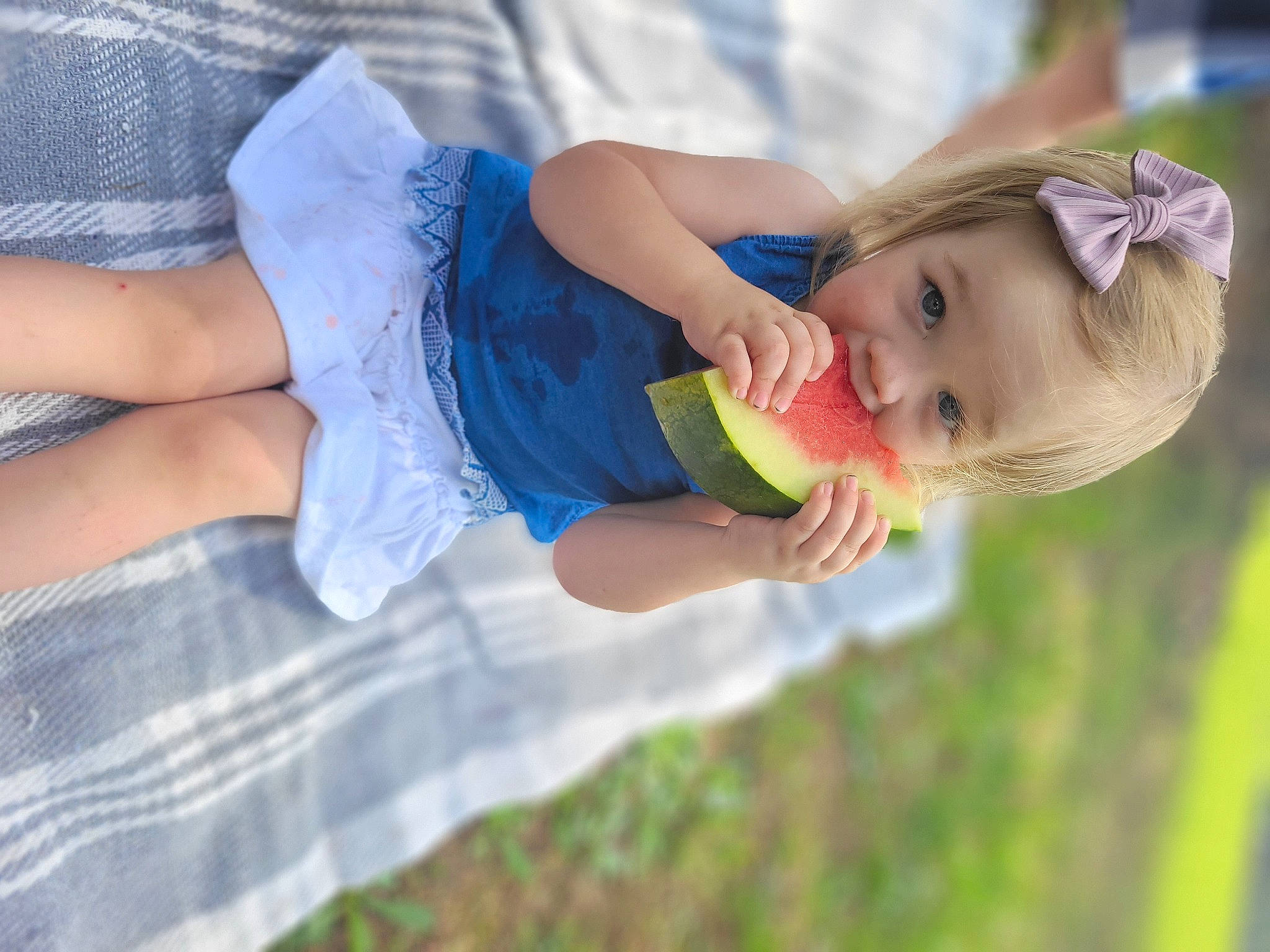 Ivey joined the competition — help win amazing prizes! baby, ball, child, elbow, fun, gesture, grass, happy, human_leg, knee, leisure, people_in_nature, person, play, recreation, sitting, smile, t_shirt, thigh, toddler