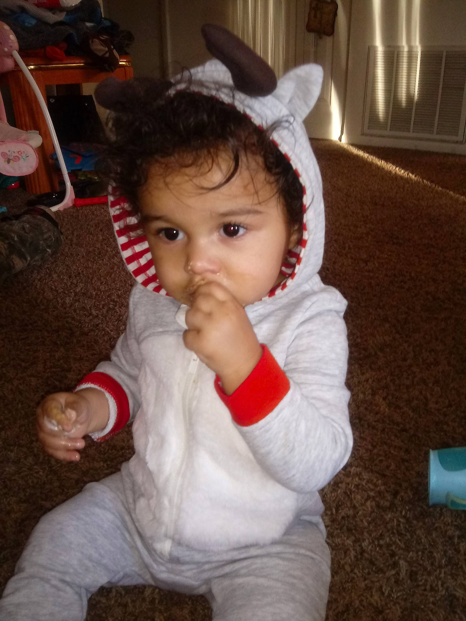 Jesse joined the competition — help win amazing prizes! child, ear, fun, girl, head, headgear, infant, mammal, nose, organ, person, product, skin, textile, toddler