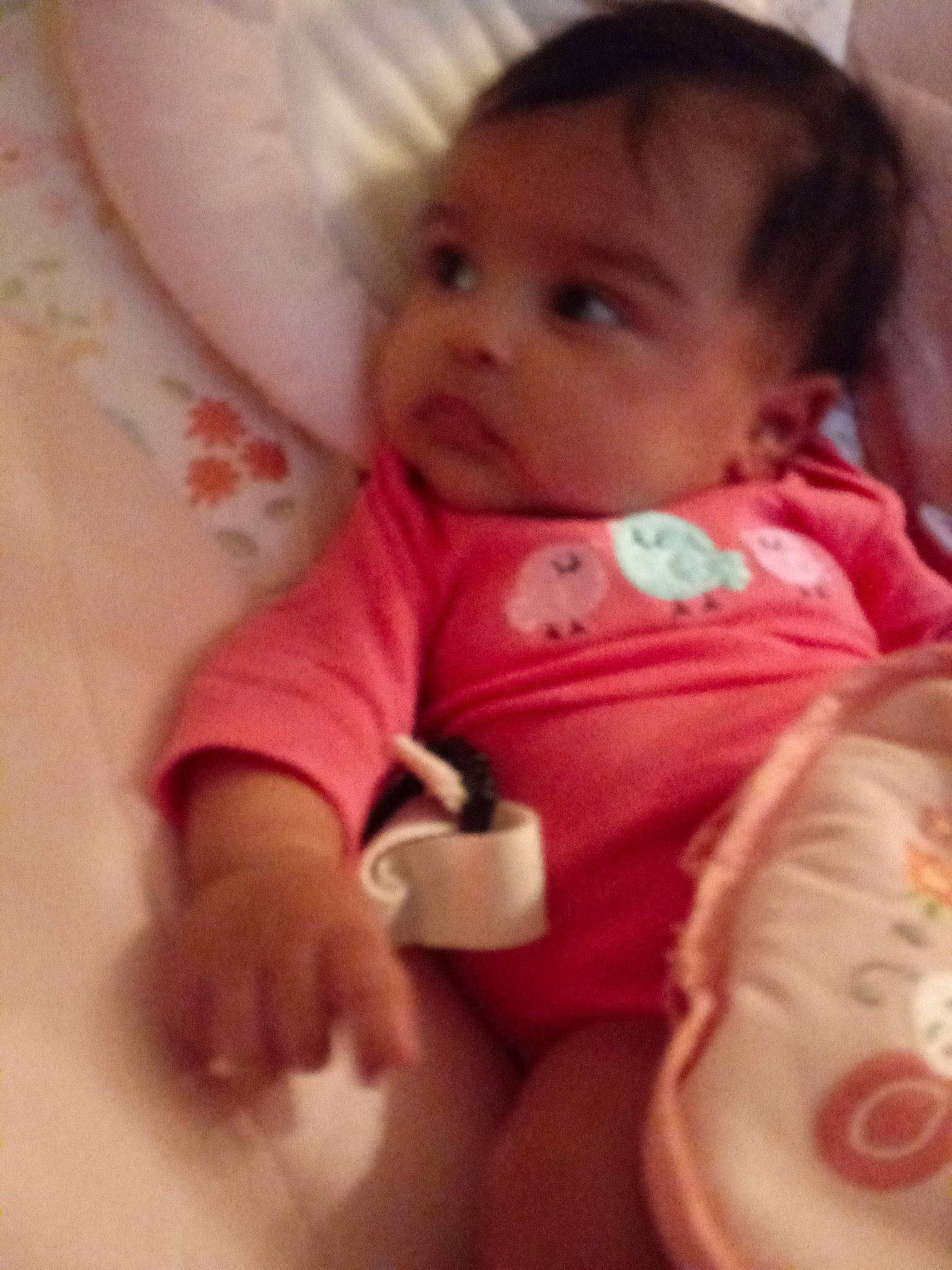 Charlene joined the competition — help win amazing prizes! bedtime, cheek, child, finger, girl, hand, infant, iris, lip, mouth, person, pink, product, skin, thumb, toddler