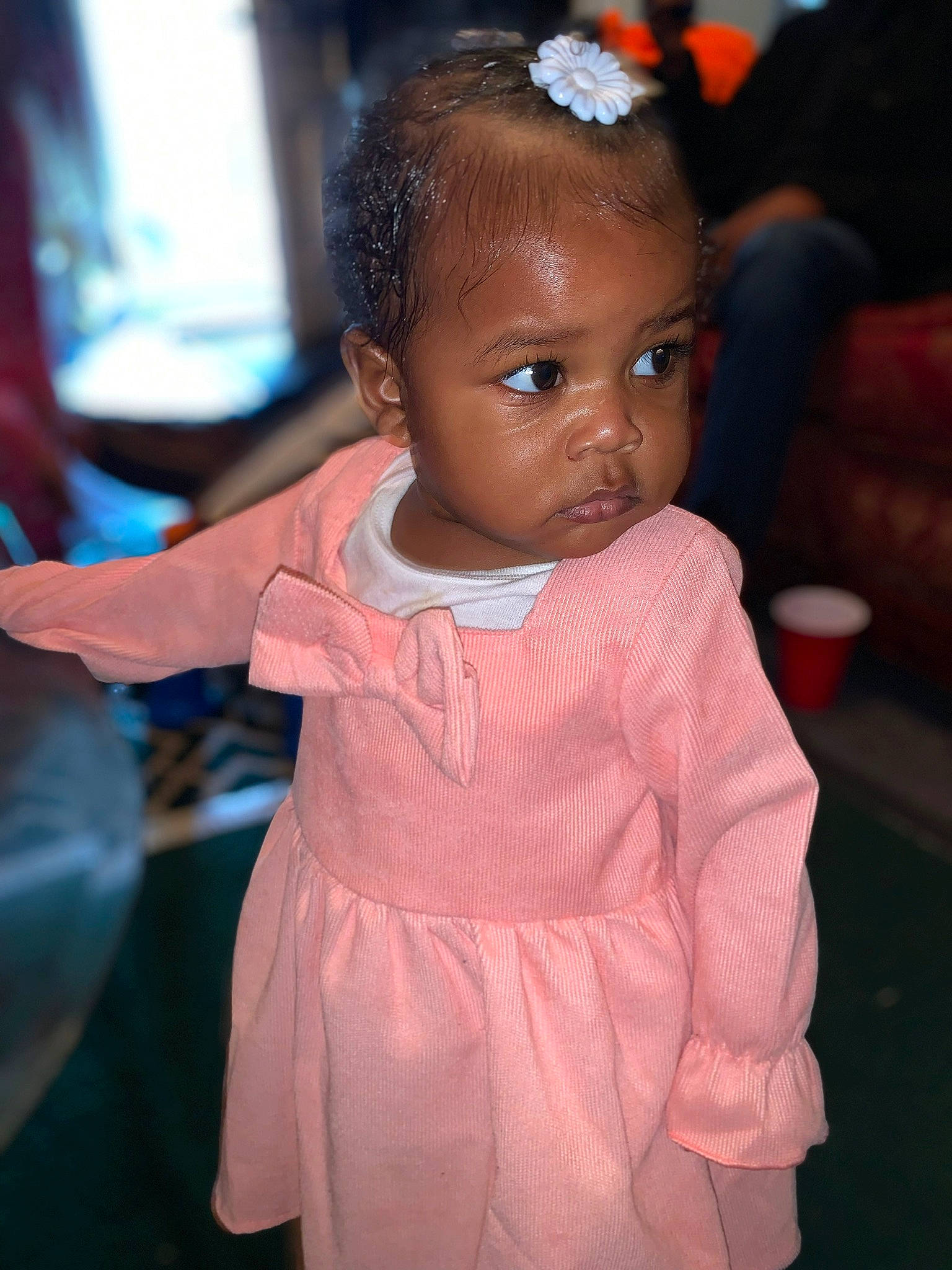 Zendaya joined the competition — help win amazing prizes! baby_toddler_clothing, cheek, chin, dress, event, eye, eyelash, face, flash_photography, fun, gesture, hair, happy, head, iris, lip, nose, person, skin, sleeve