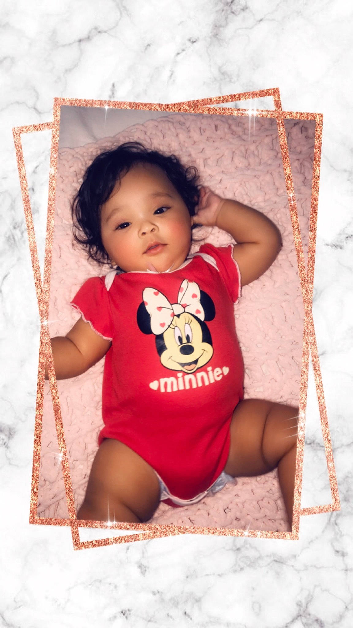 Keyana is registered to the contest to win money with this photo: baby, baby_toddler_clothing, cheek, child, person, pink, skin, smile, toddler