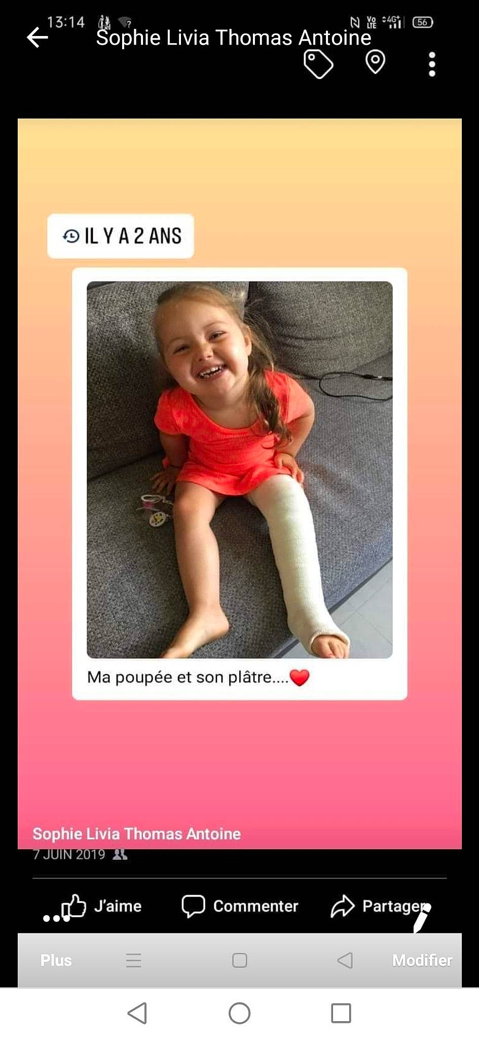 Livia participe au concours pour gagner de l'argent avec cette photo : child, joy, person, photo_caption, photography, picture_frame, text, toddler