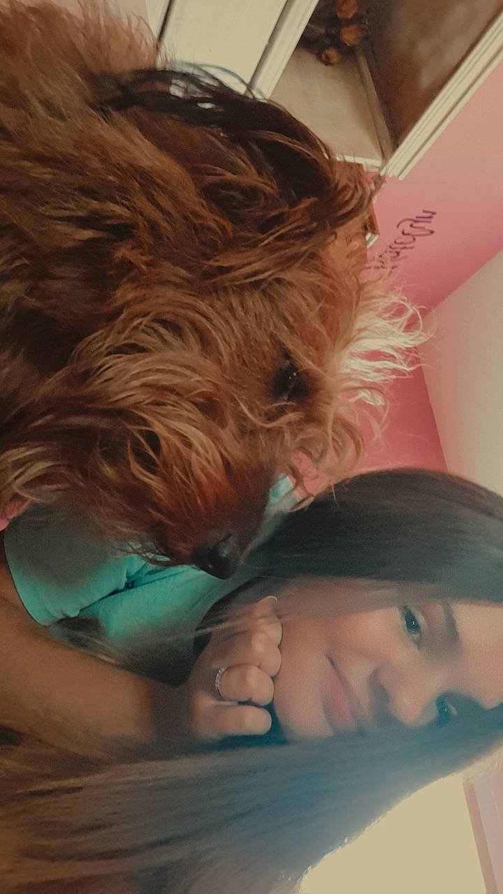 Bentley joined the competition — help win amazing prizes! black_hair, chest, chin, comfort, eye, eyebrow, eyelash, finger, happy, head, lip, liver, mammal, mouth, neck, nose, shoulder, skin, textile, vertebrate