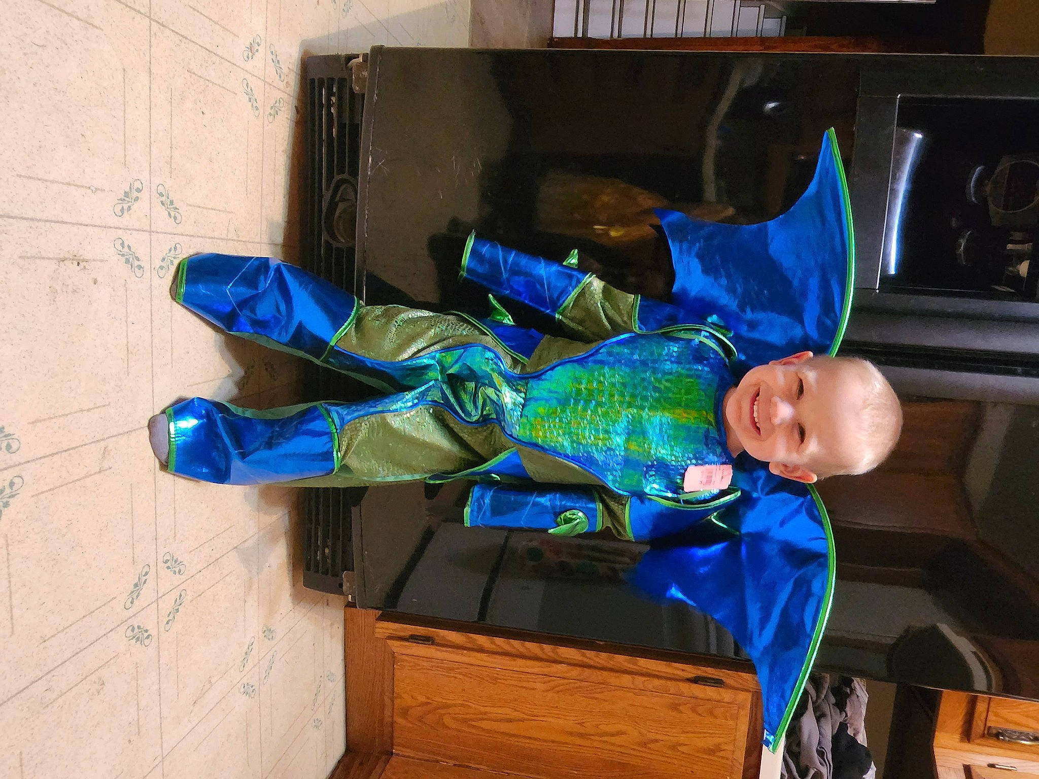 Bentlee joined the competition — help win amazing prizes! blue, child, comfort, electric_blue, fun, joy, machine, person, personal_protective_equipment, plastic, room, toddler