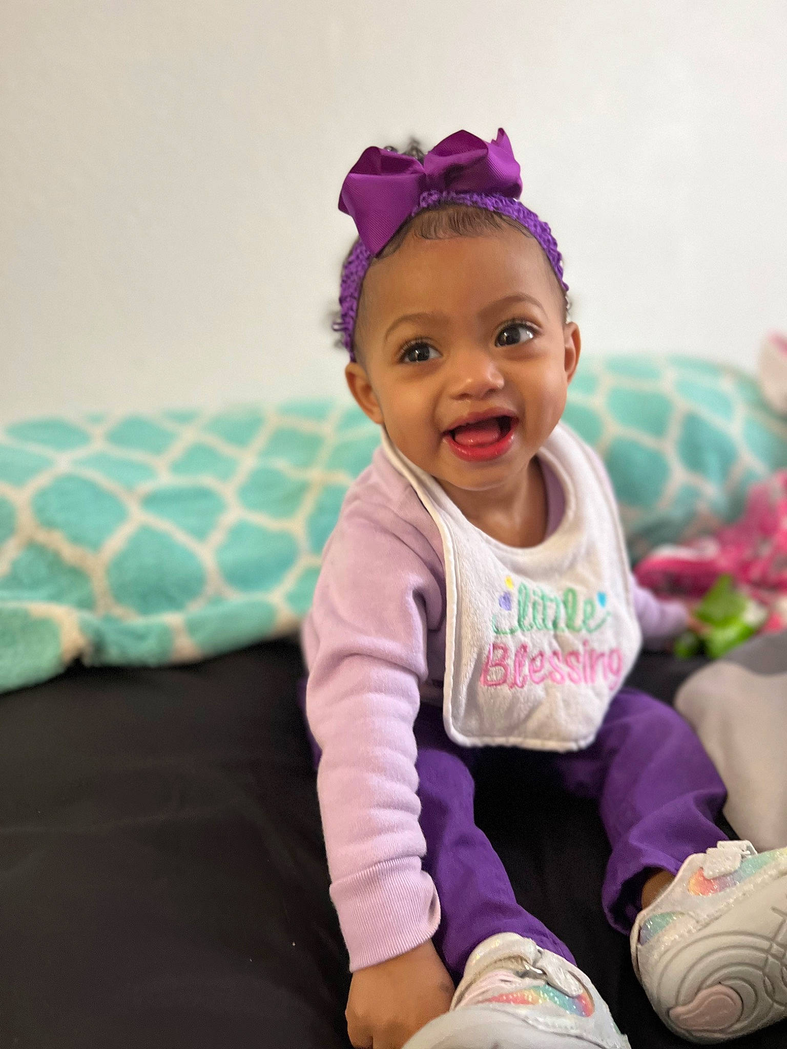 Anieko joined the competition — help win amazing prizes! baby, baby_toddler_clothing, comfort, eye, fashion_accessory, happy, head, headband, headgear, headpiece, human_body, iris, leg, magenta, person, pink, sleeve, smile, sock, toddler