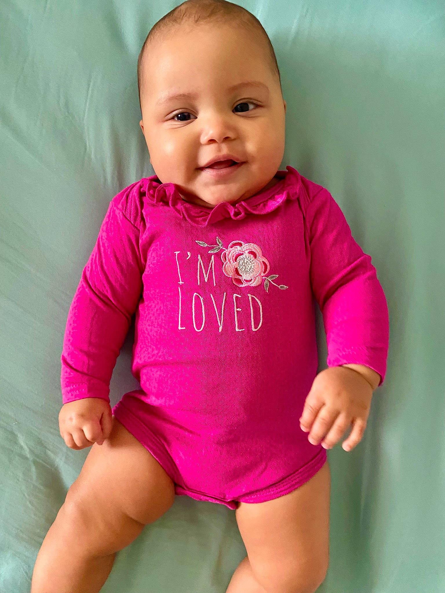 Matana joined the competition — help win amazing prizes! abdomen, baby, baby_toddler_clothing, chest, child, electric_blue, happy, human_leg, jersey, knee, magenta, person, pink, sleeve, smile, sportswear, t_shirt, thigh, toddler, trunk