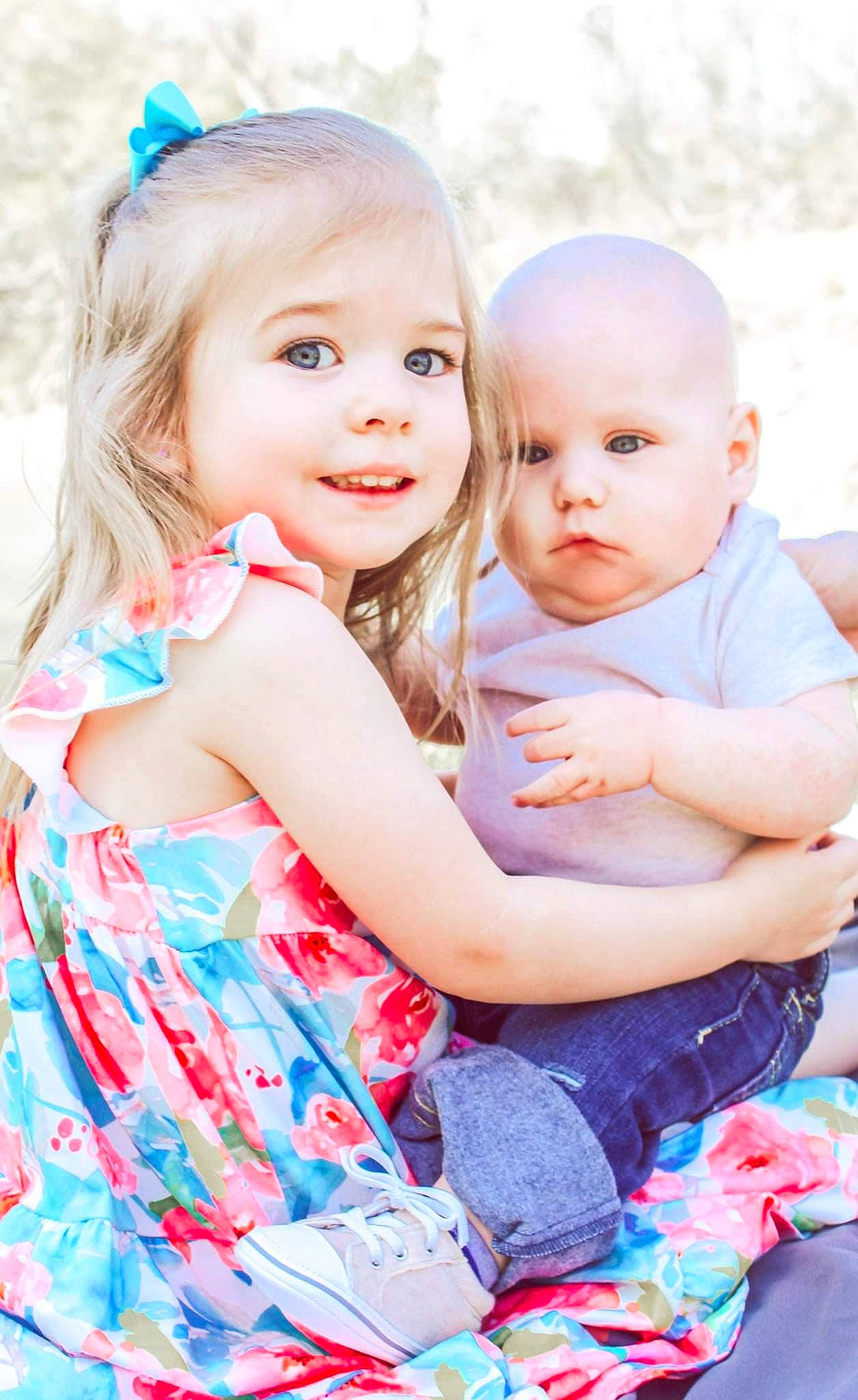 Maddux joined the competition — help win amazing prizes! azure, baby_toddler_clothing, blue, dress, eye, face, facial_expression, flash_photography, fun, gesture, hairstyle, happy, head, iris, joy, people_in_nature, person, photograph, pink, skin