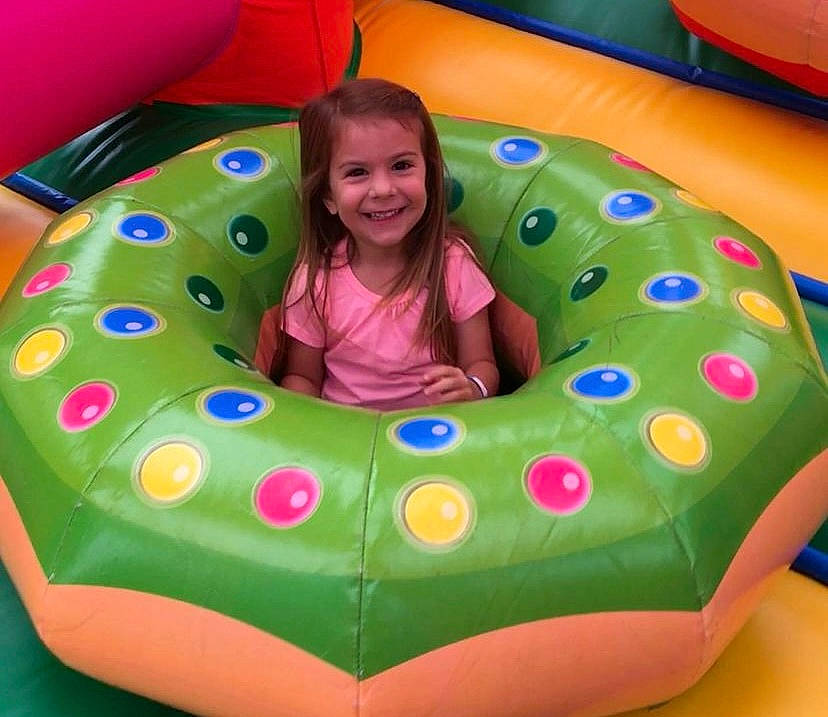 Cooper joined the competition — help win amazing prizes! baby_toddler_clothing, blue, child, circle, comfort, event, fun, green, happy, inflatable, joy, leisure, organ, person, photograph, play, playground, recreation, sharing, sitting