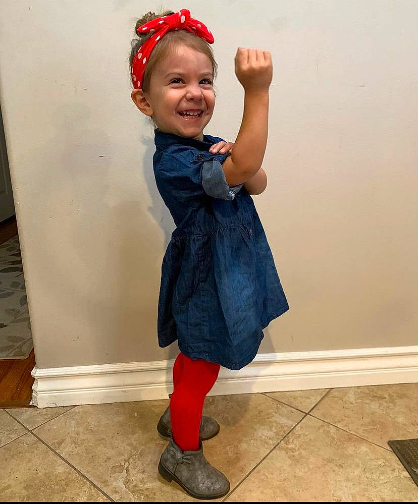 Cooper joined the competition — help win amazing prizes! baby, baby_toddler_clothing, collar, cool, electric_blue, face, flooring, happy, head, human_leg, joy, knee, neck, pattern, person, shoe, sleeve, smile, street_fashion, thigh