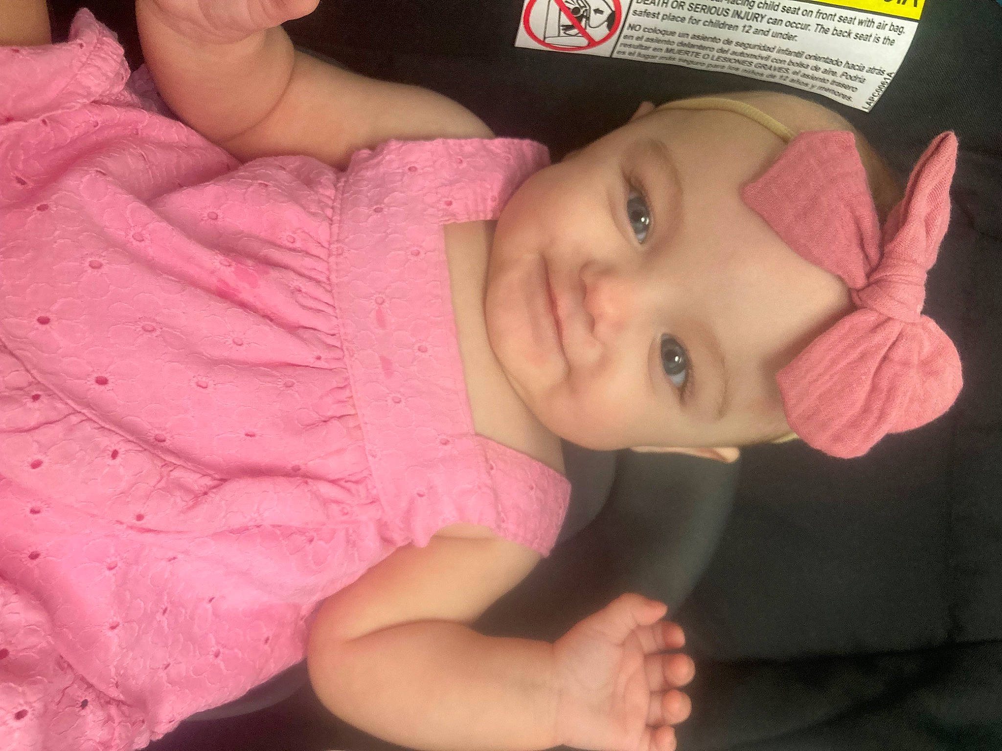 Viviana joined the competition — help win amazing prizes! baby_toddler_clothing, cheek, chin, eye, eyebrow, eyelash, facial_expression, finger, hand, headwear, human_body, iris, lip, mouth, neck, nose, person, pink, skin, sleeve