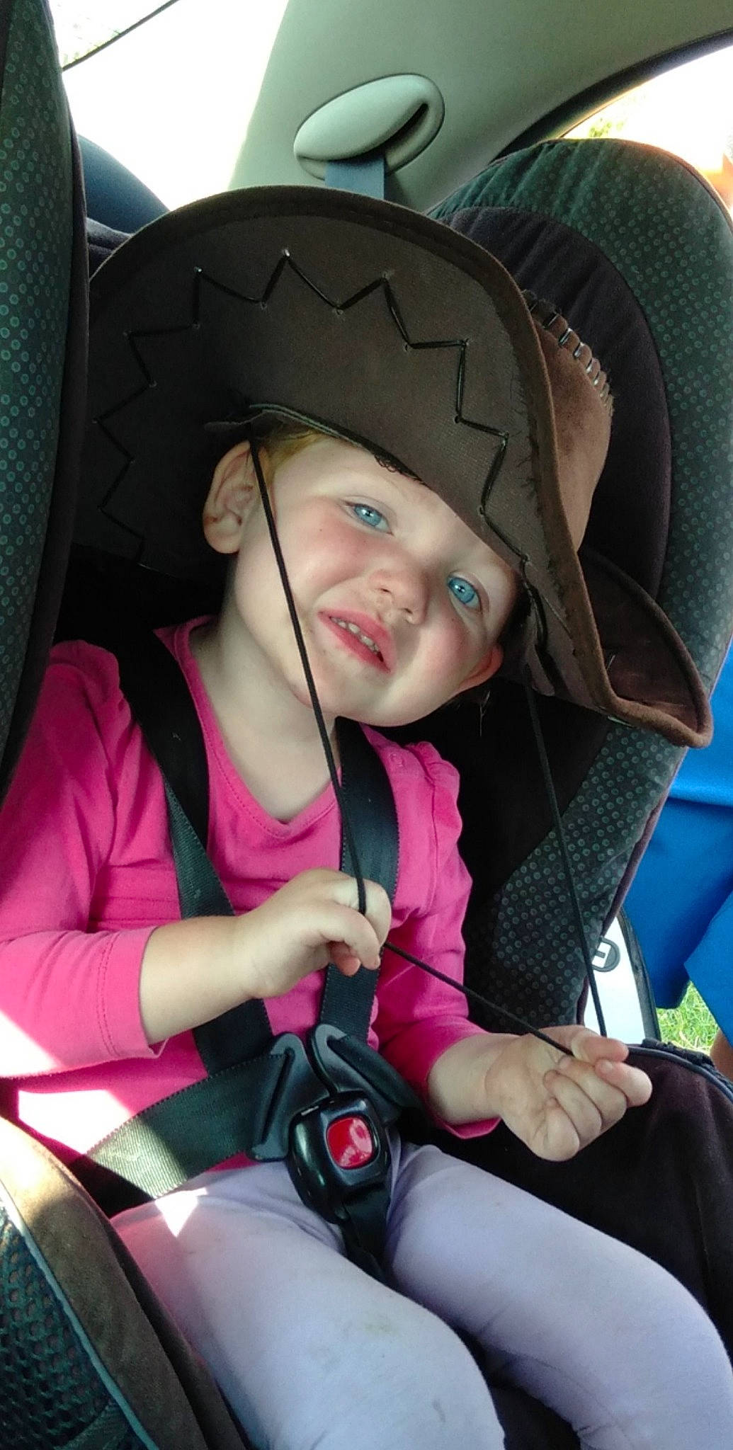 Aylah joined the competition — help win amazing prizes! auto_part, baby_carriage, baby_in_car_seat, baby_products, car_seat, car_seat_cover, child, headgear, headwear, person, product, seat_belt, toddler