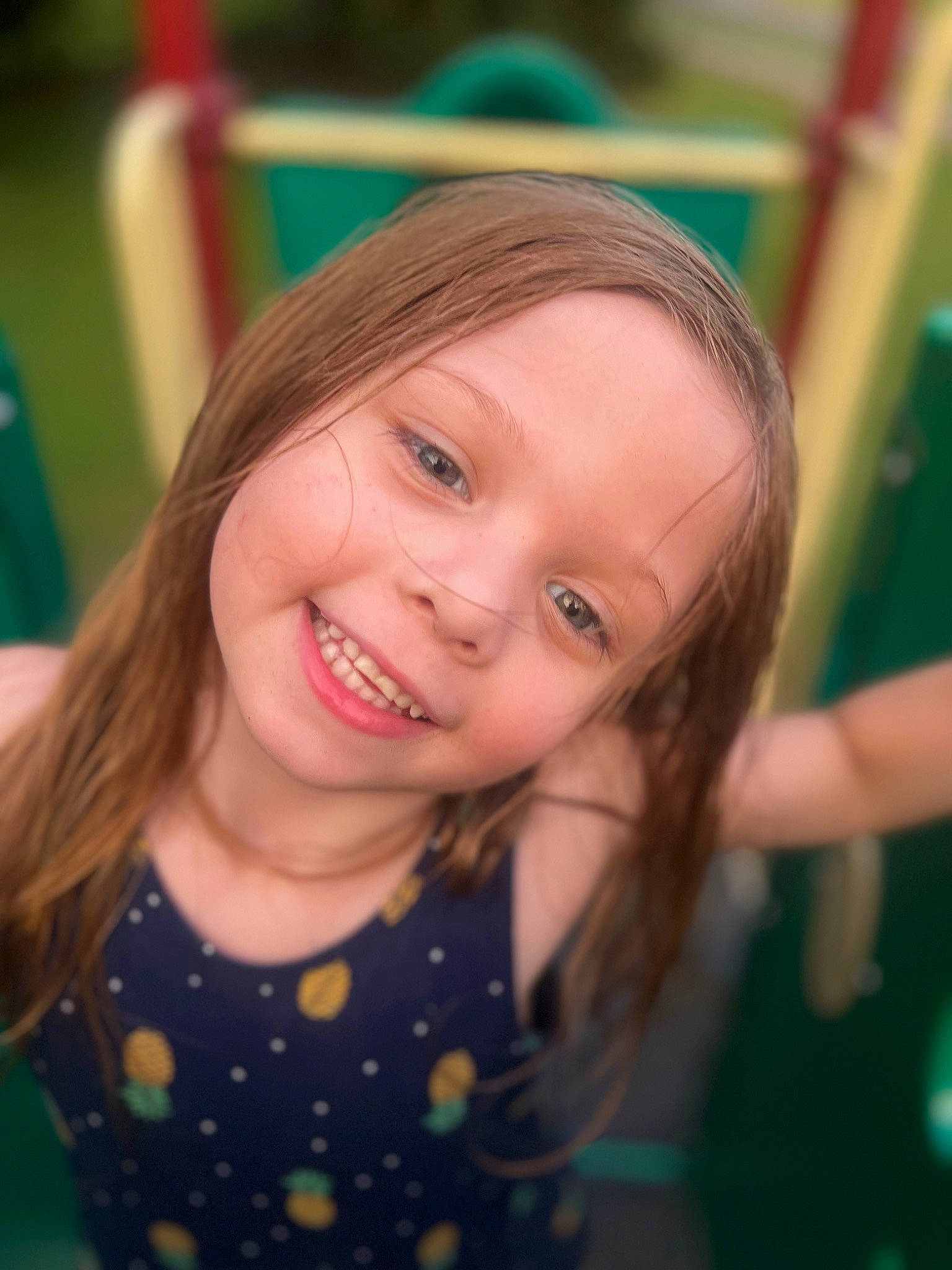 Maizlee is registered to the contest to win money with this photo: blond, brown_hair, chair, cheek, child, eyelash, fun, grass, hairstyle, happy, iris, joy, laugh, leisure, lip, long_hair, nose, person, recreation, smile