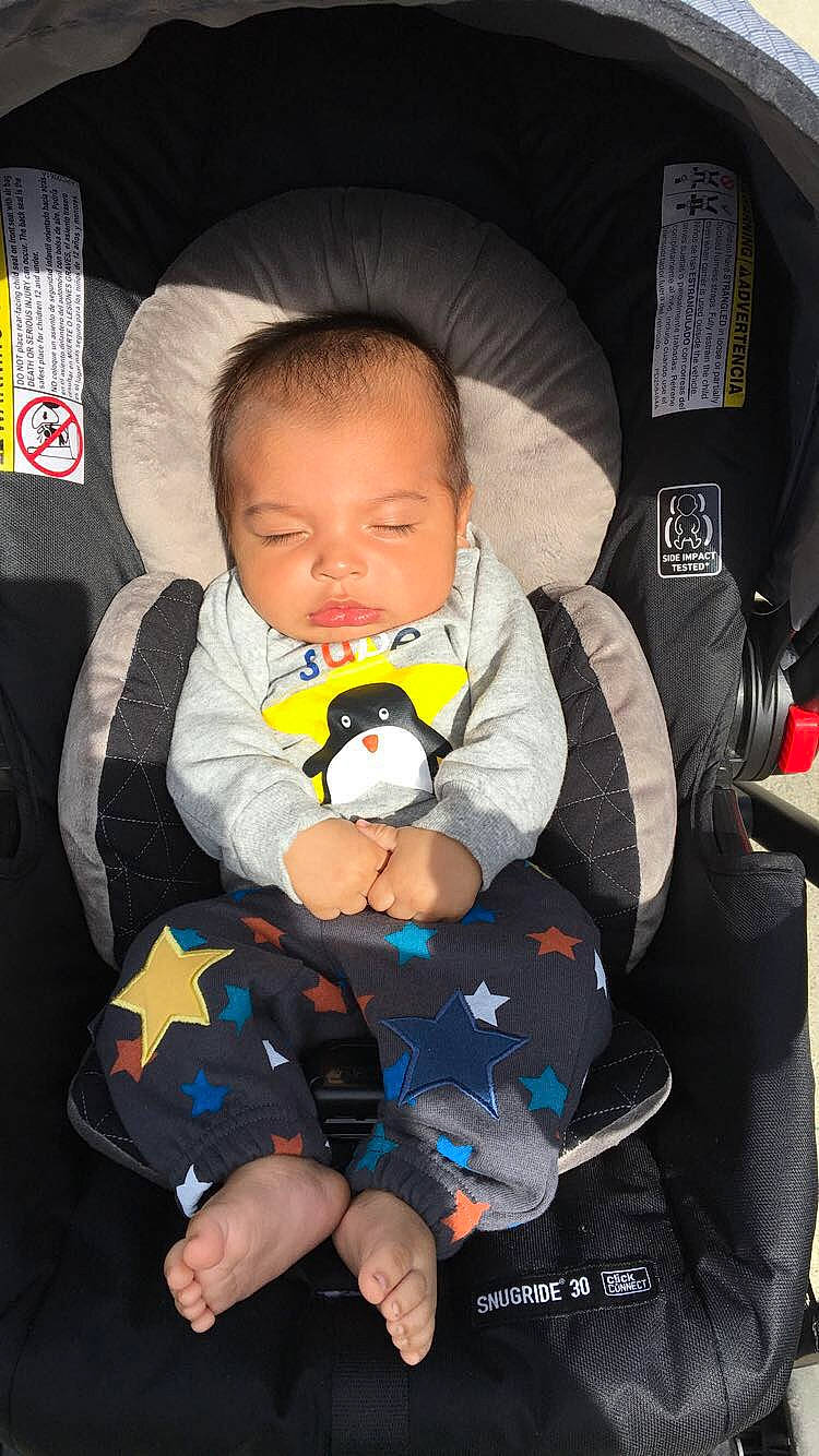 Alessio is registered to the contest to win money with this photo: baby, baby_in_car_seat, baby_products, car_seat, child, comfort, person, product, toddler