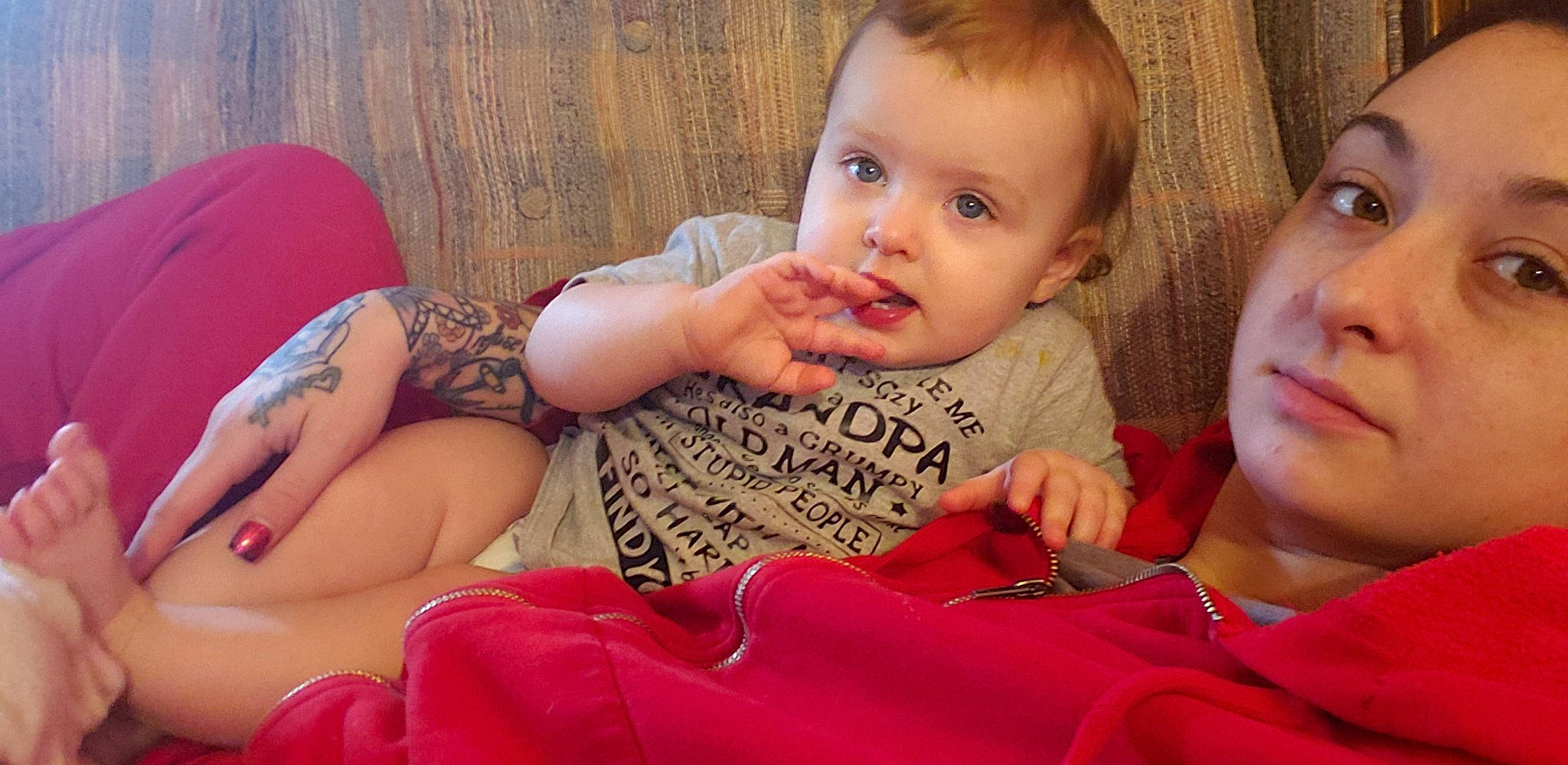 Aurora Ambrielle  is registered to the contest to win money with this photo: baby, blond, cheek, child, eye, face, finger, fun, hand, head, human, leg, lip, mouth, nose, people, person, pink, skin, smile