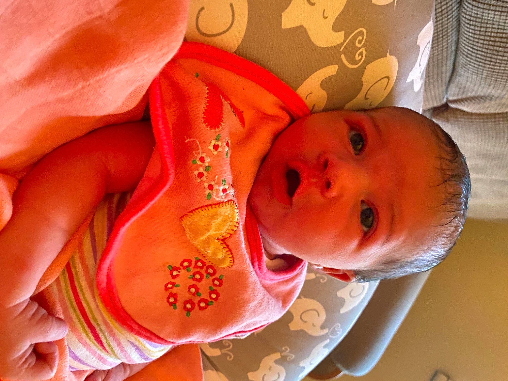 Sayori joined the competition — help win amazing prizes! baby, baby_products, baby_toddler_clothing, cheek, child, chin, comfort, happy, head, linens, lip, magenta, mouth, nose, orange, peach, person, pink, room, skin